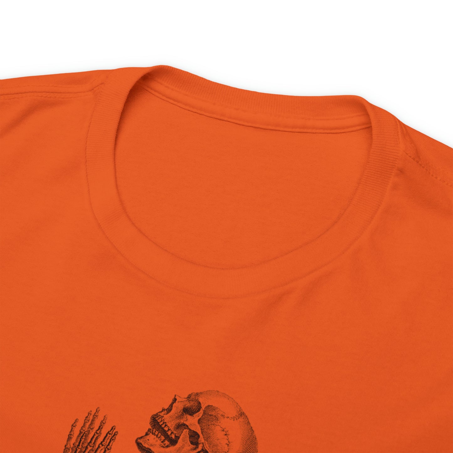 Halloween Praying Skeleton - Unisex Heavy Cotton Tee