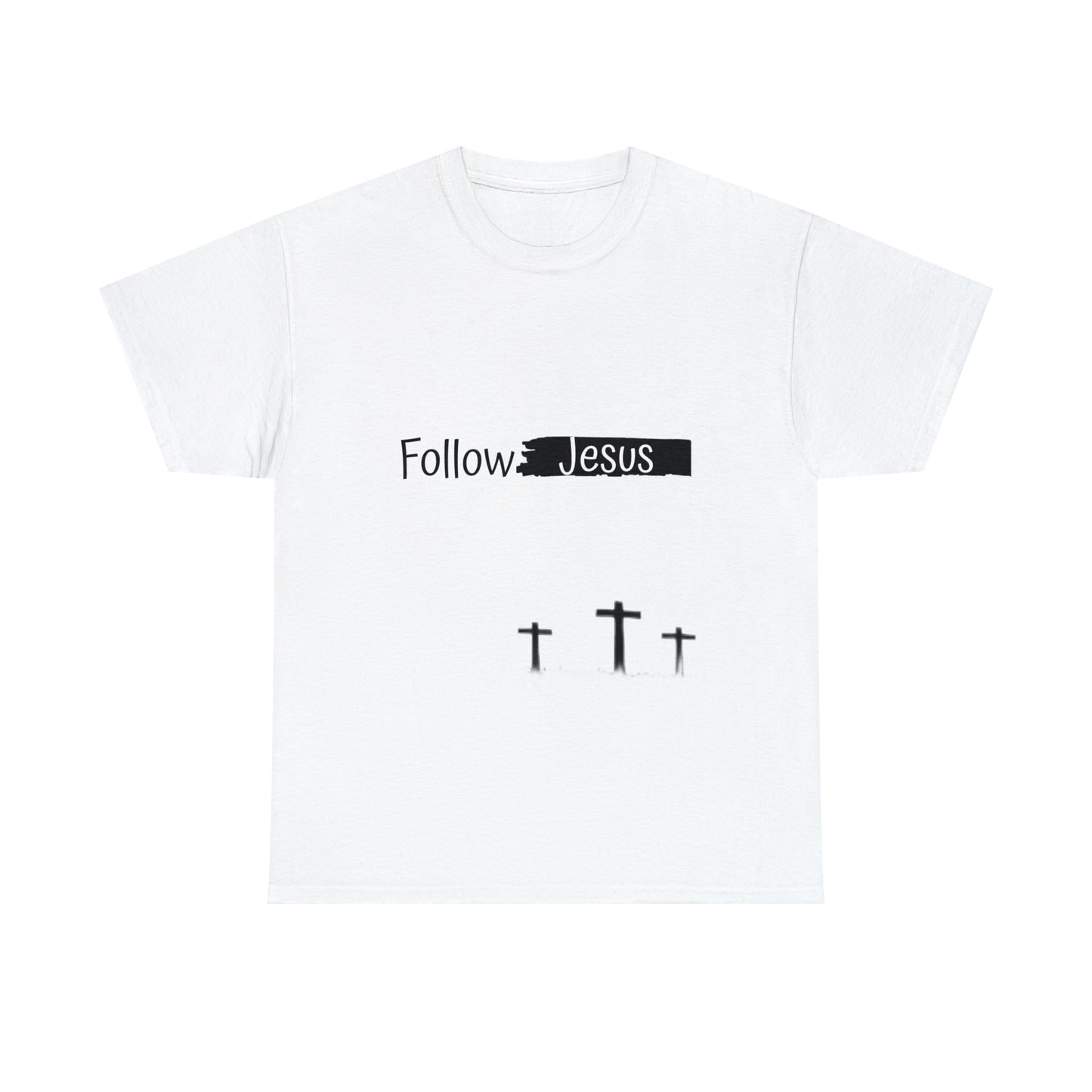 Follow Jesus01 Christian tshirt - Unisex Heavy Cotton Tee