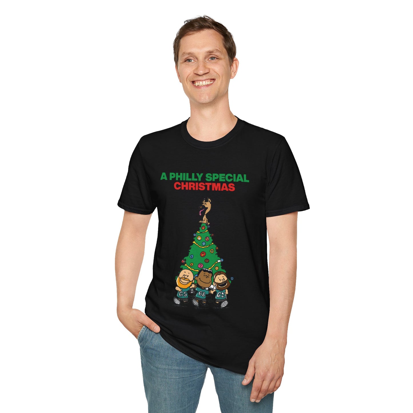 Philadelphia Eagles Christmas - Unisex Softstyle T-Shirt
