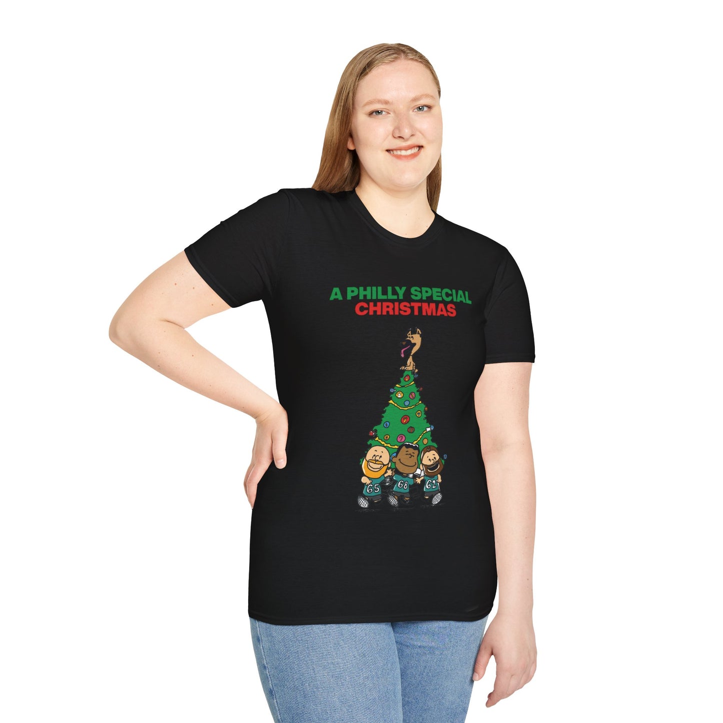 Philadelphia Eagles Christmas - Unisex Softstyle T-Shirt