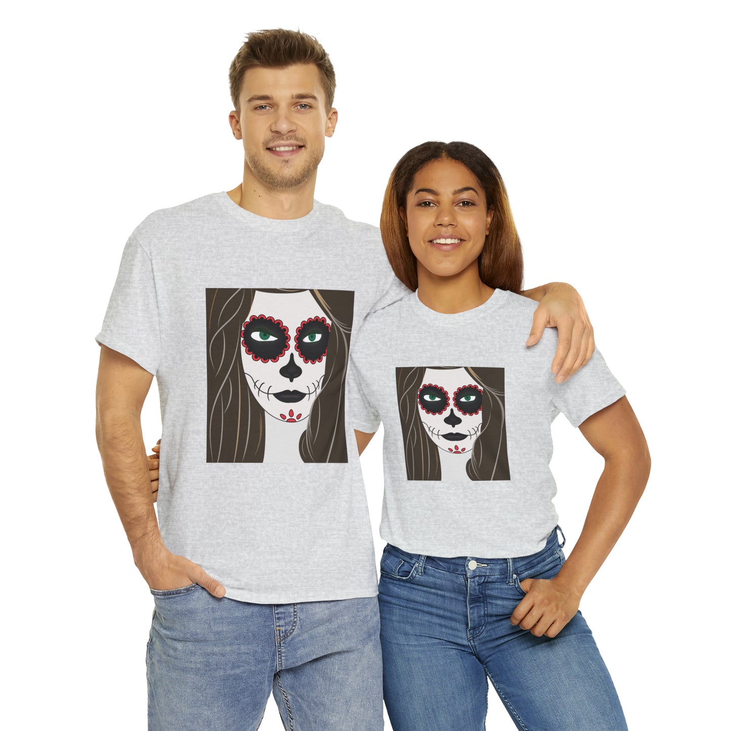 Halloween Day of the Dead 02 - Unisex Heavy Cotton Tee