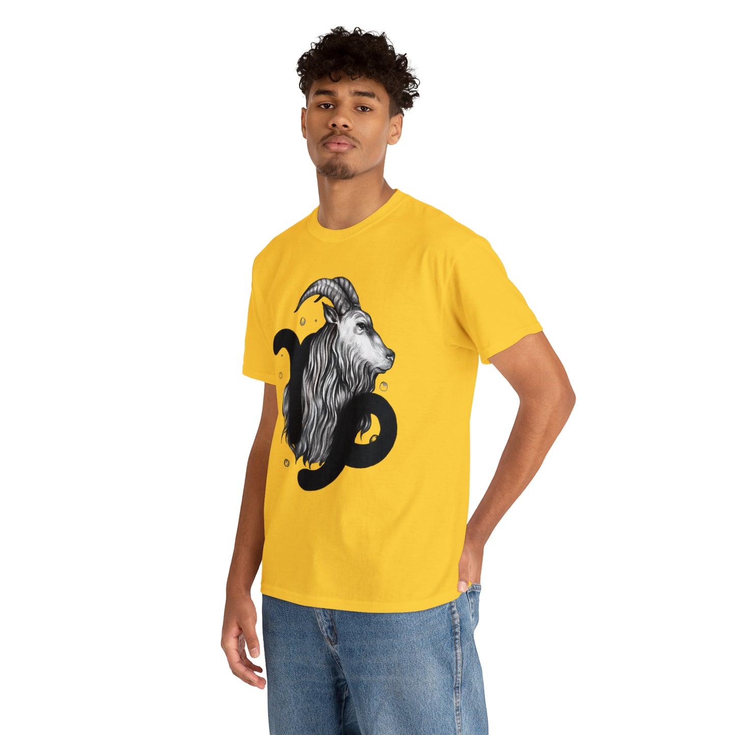 Capricorn Zodiac Sign - Unisex Heavy Cotton Tee