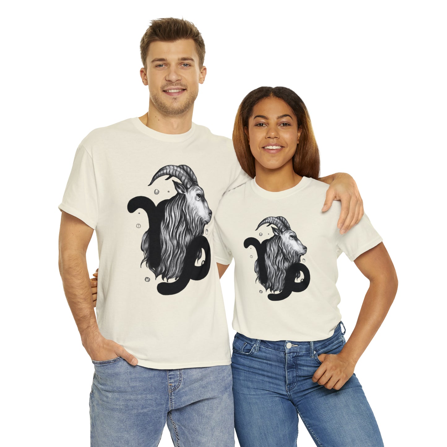 Capricorn Zodiac Sign - Unisex Heavy Cotton Tee