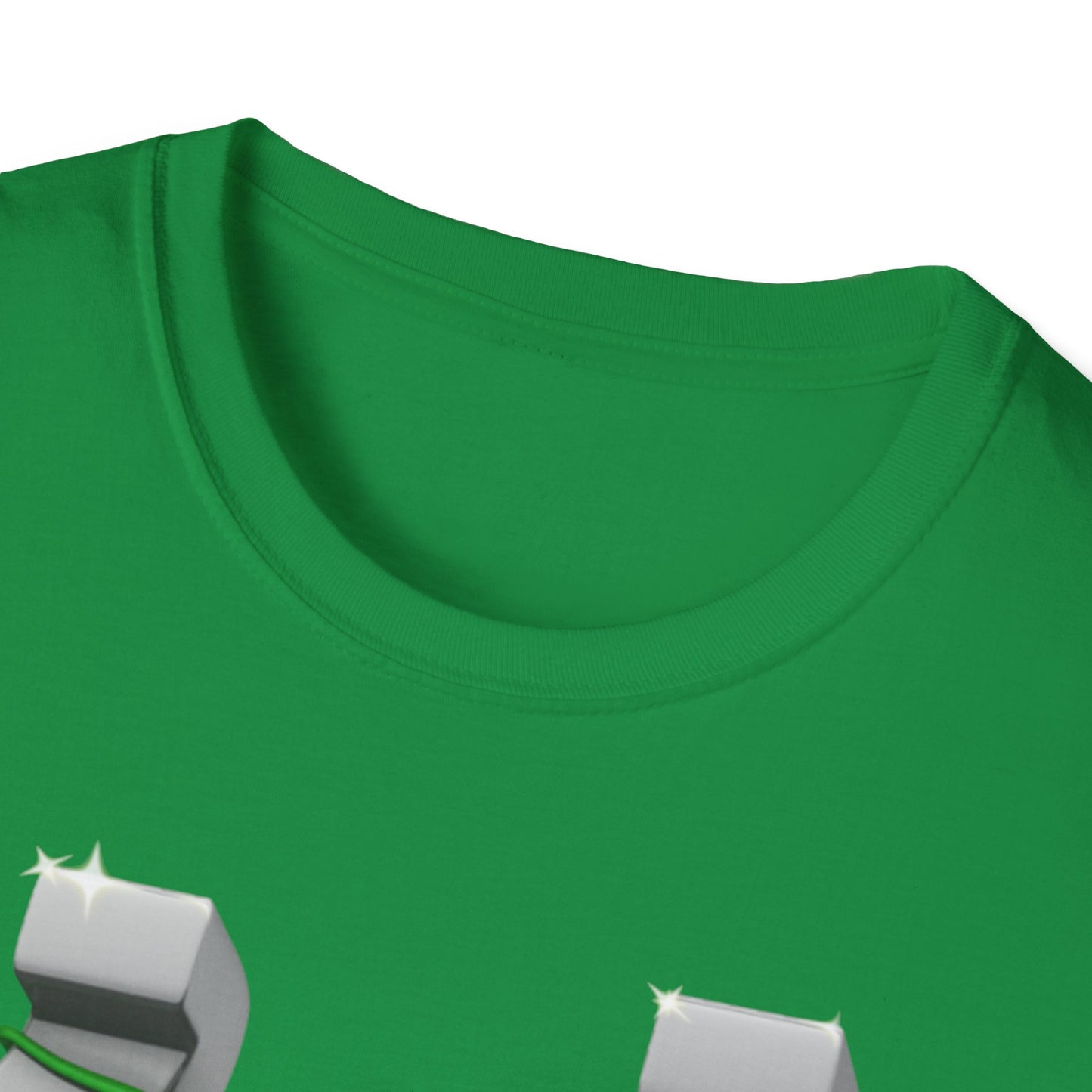 St. Patricks Day Horseshoe Clover - Soft-Style T-shirt