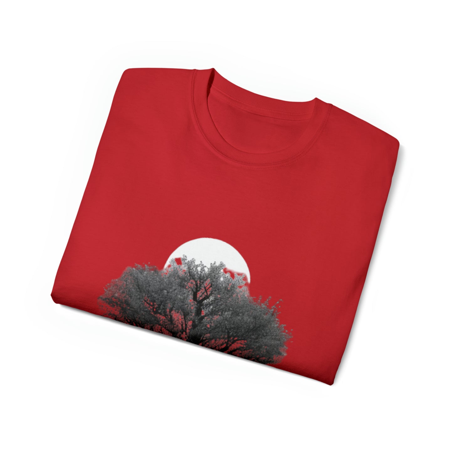 Halloween Scary Tree and Moon - Unisex Ultra Cotton Tee