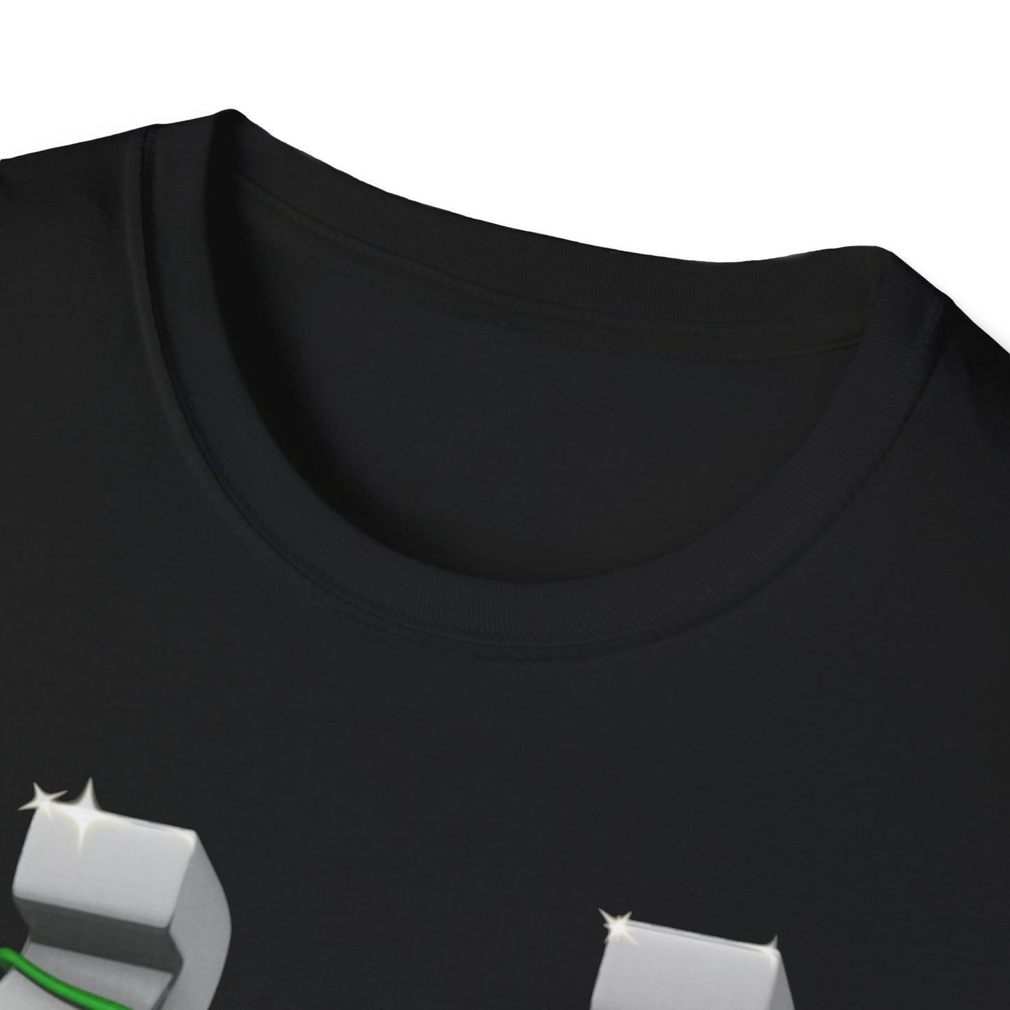 St. Patricks Day Horseshoe Clover - Soft-Style T-shirt
