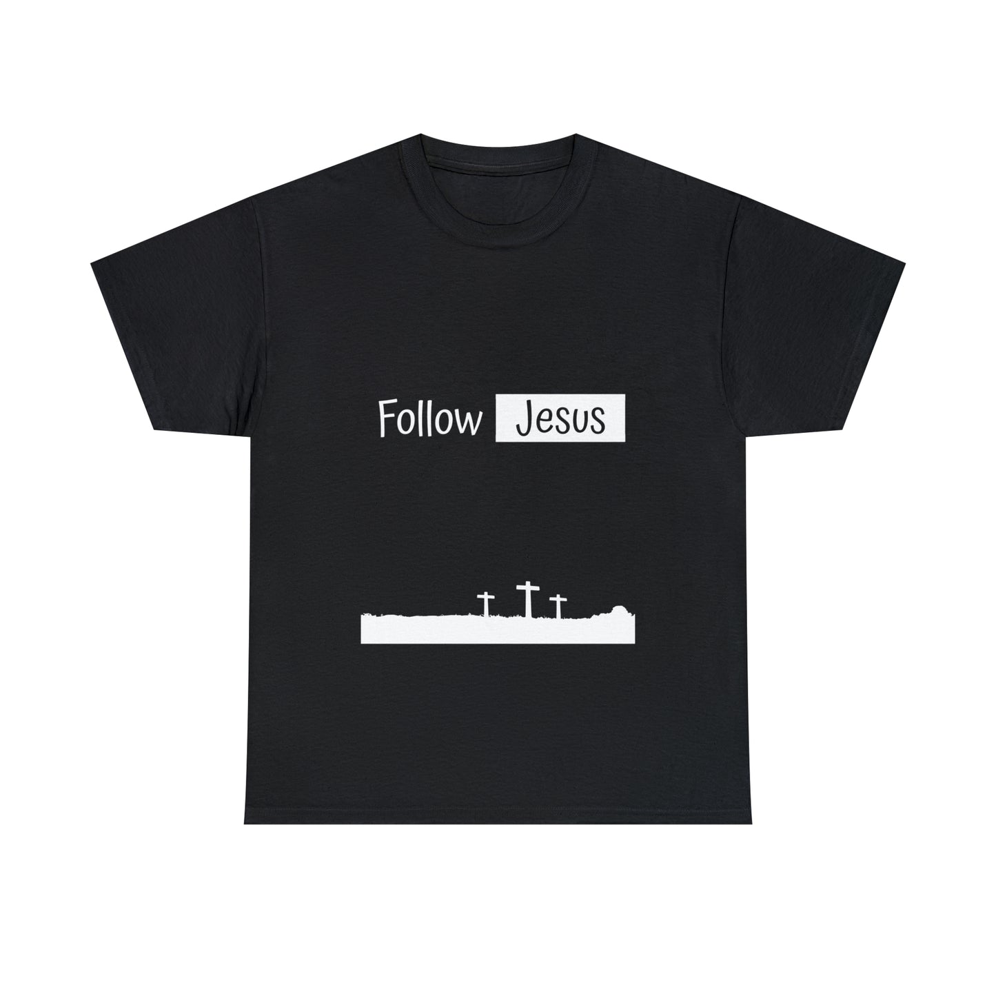 Follow Jesus01 Christian tshirt - Unisex Heavy Cotton Tee