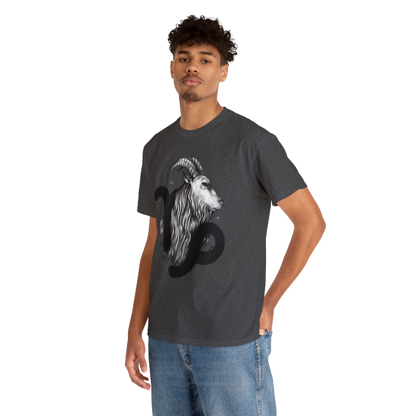 Capricorn Zodiac Sign - Unisex Heavy Cotton Tee