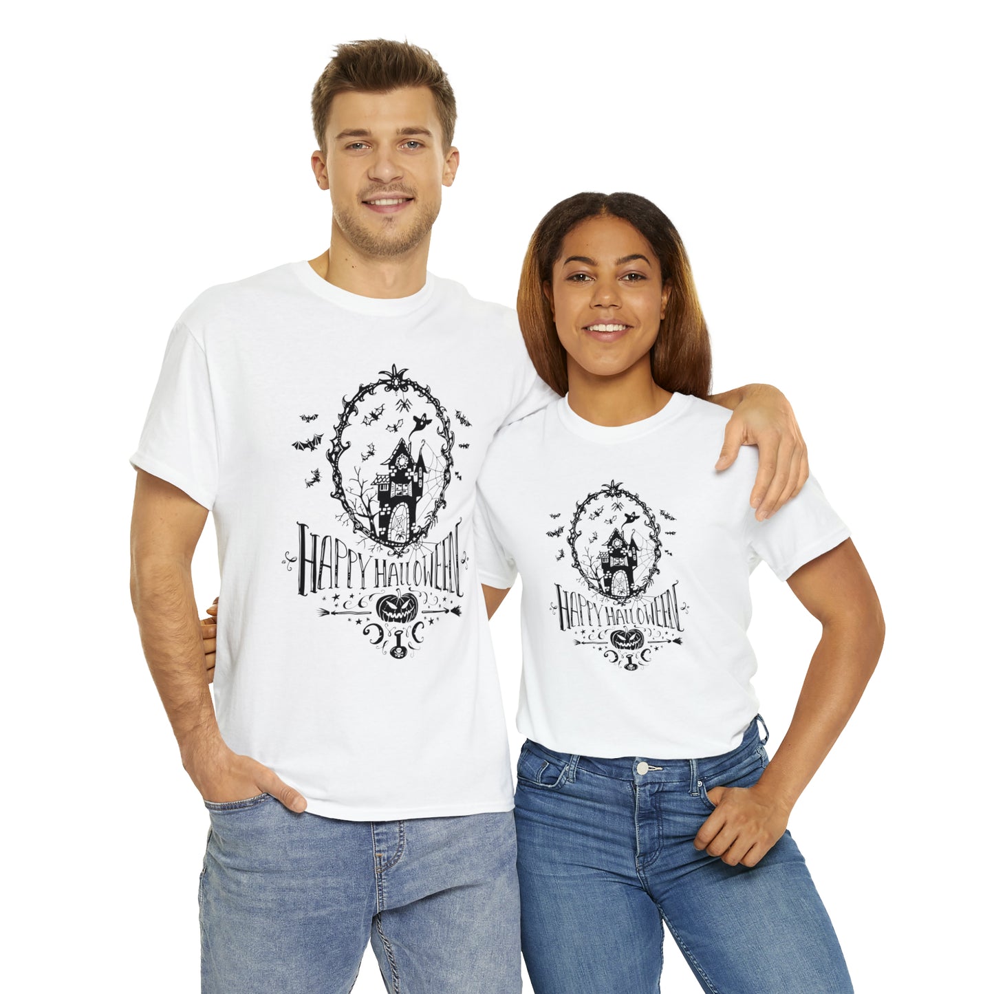 Halloween Happy Halloween - Unisex Heavy Cotton Tee