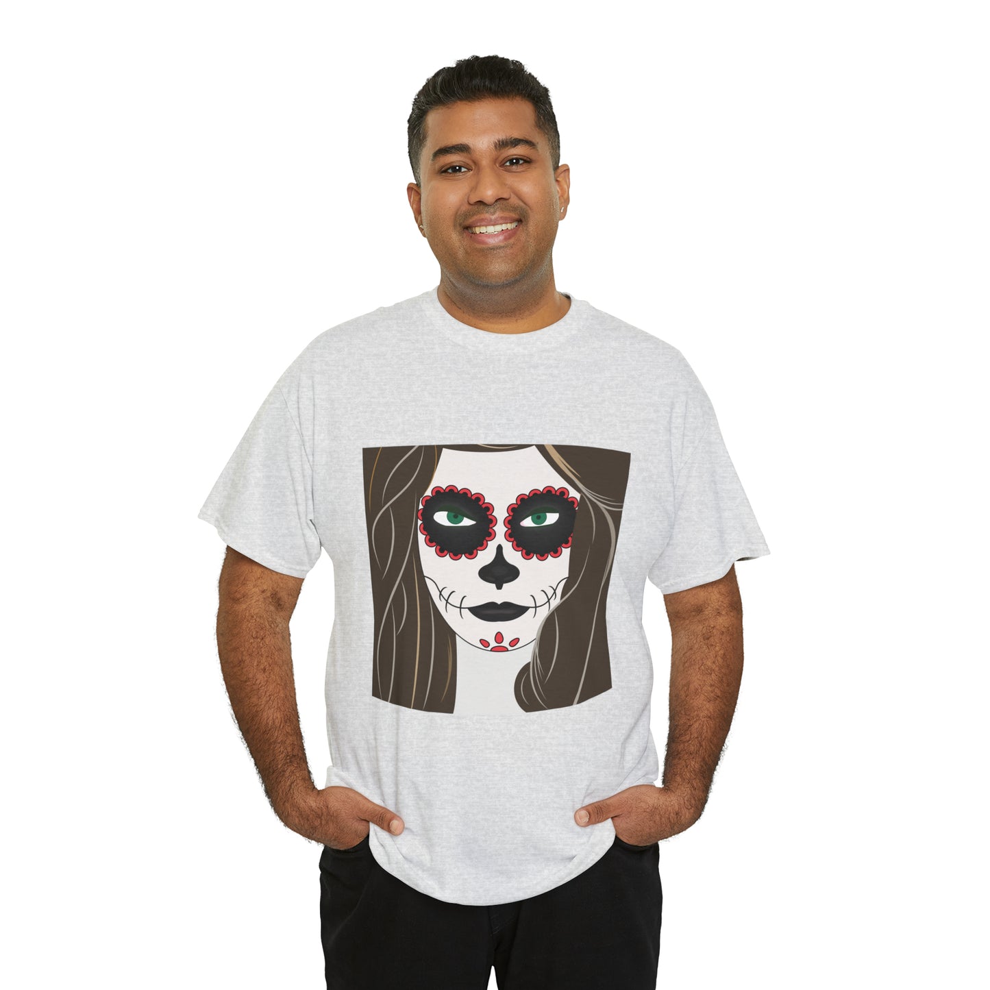 Halloween Day of the Dead 02 - Unisex Heavy Cotton Tee