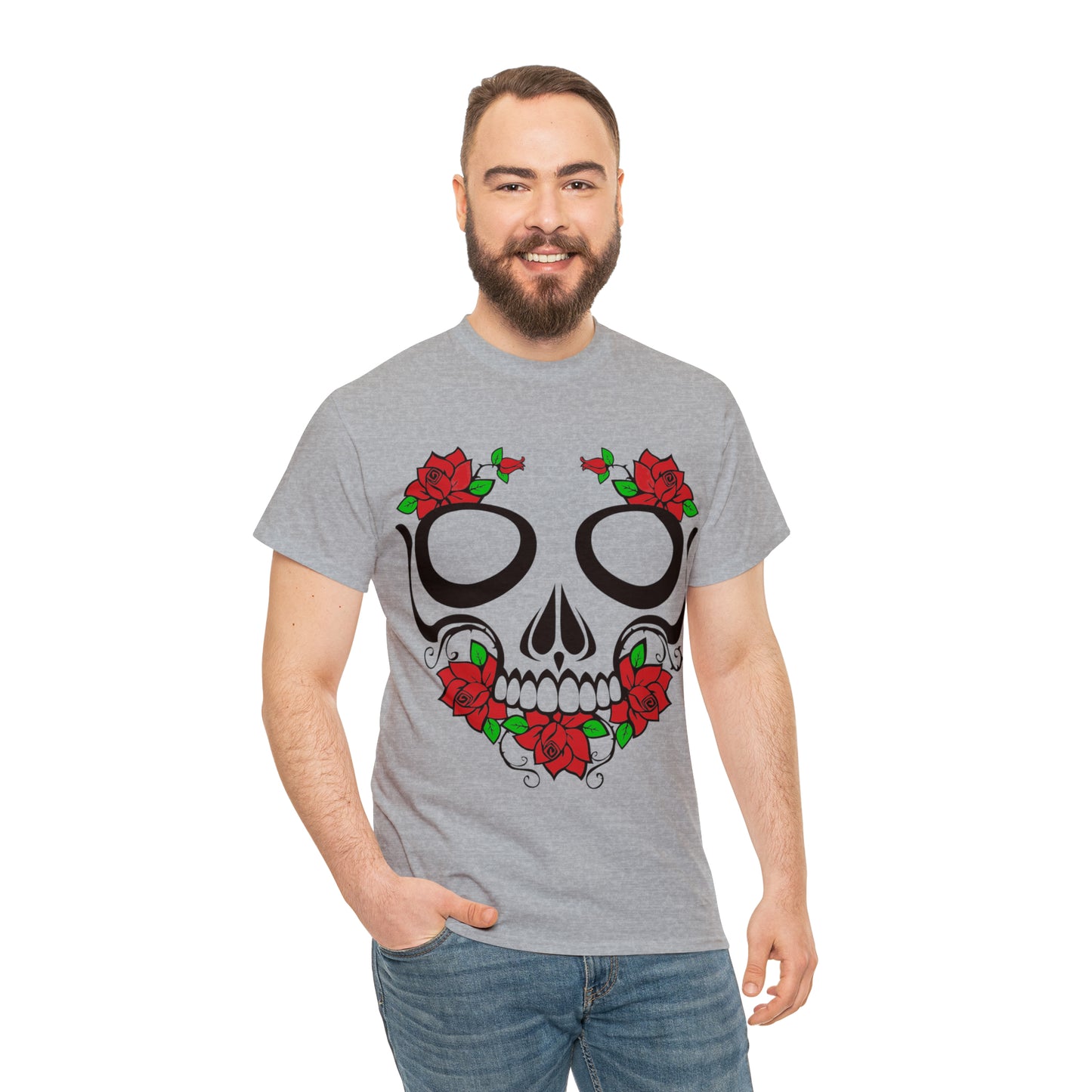 Halloween Day of the Dead 01 - Unisex Heavy Cotton Tee