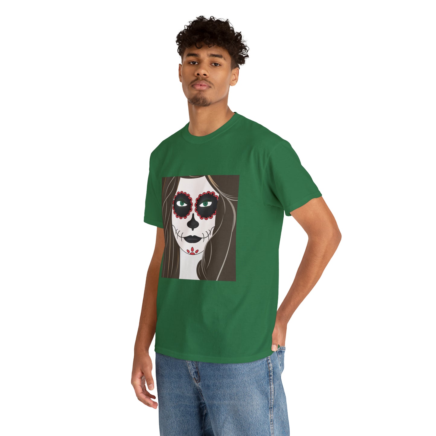Halloween Day of the Dead 02 - Unisex Heavy Cotton Tee
