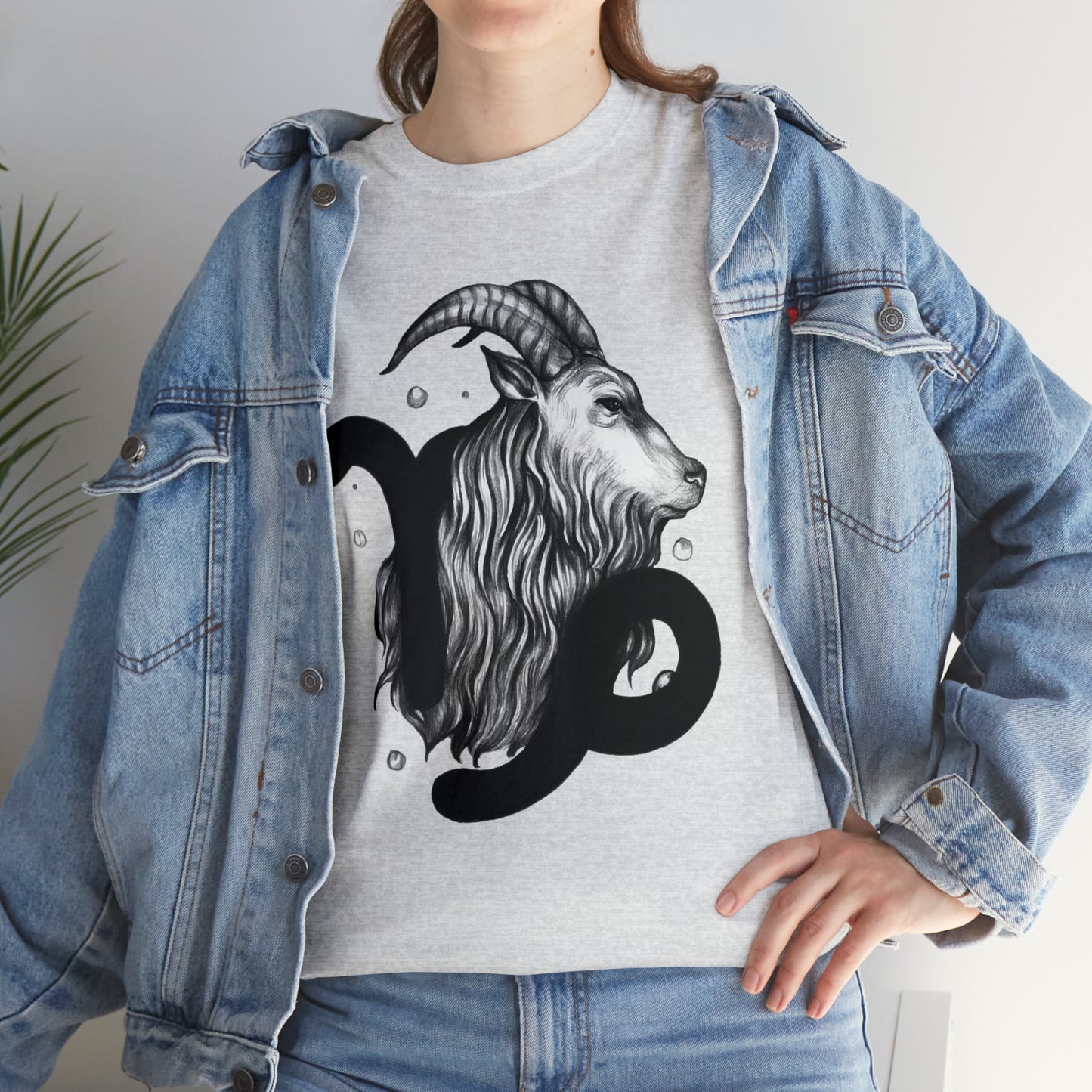 Capricorn Zodiac Sign - Unisex Heavy Cotton Tee