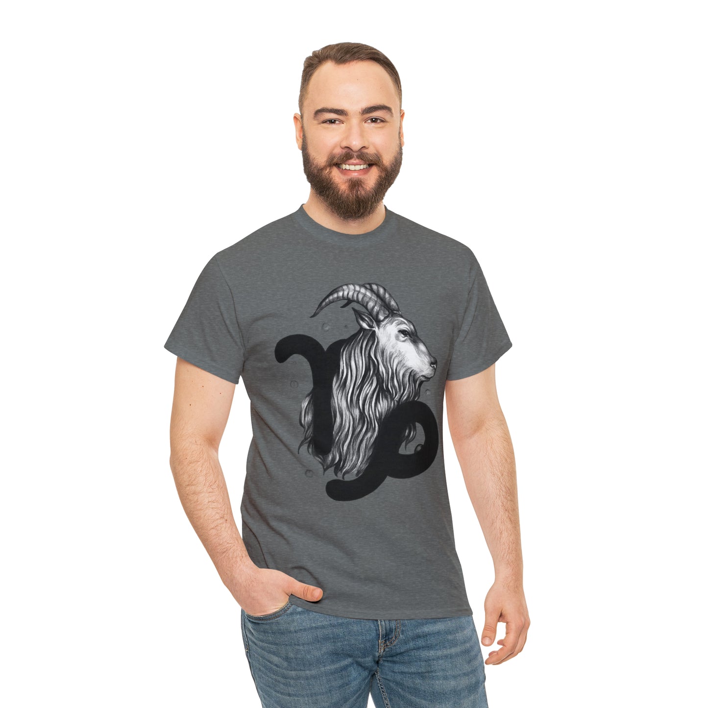 Capricorn Zodiac Sign - Unisex Heavy Cotton Tee