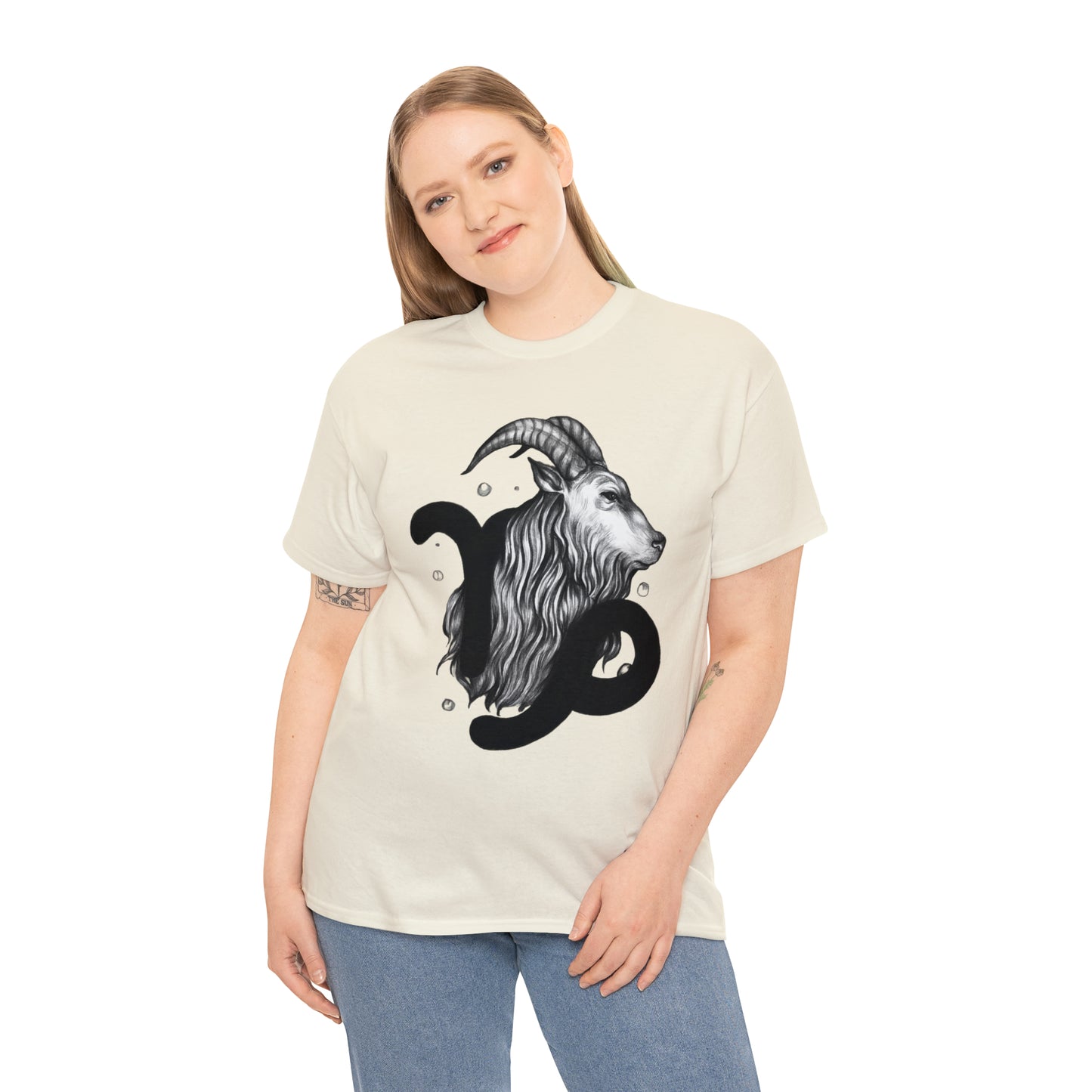 Capricorn Zodiac Sign - Unisex Heavy Cotton Tee