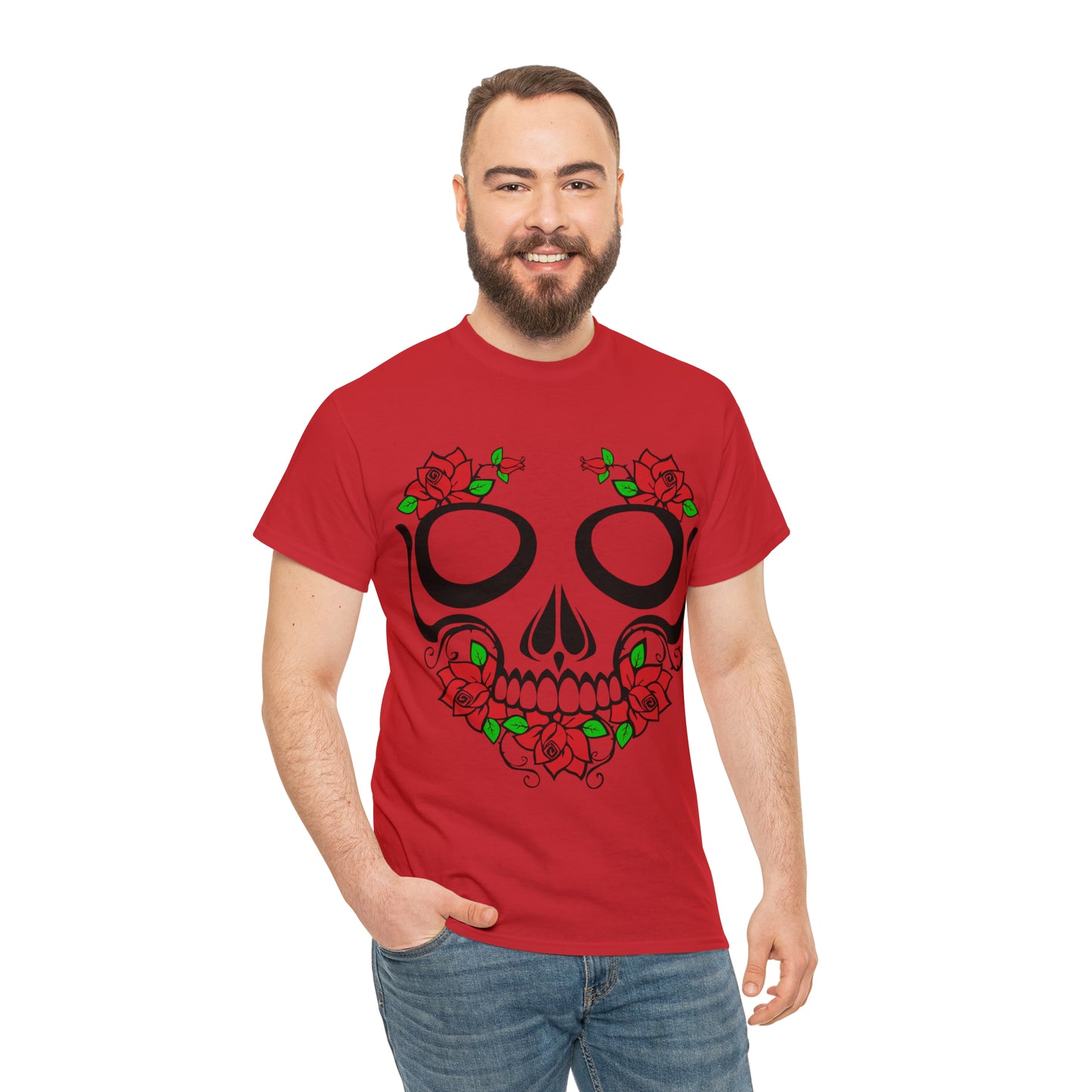 Halloween Day of the Dead 01 - Unisex Heavy Cotton Tee
