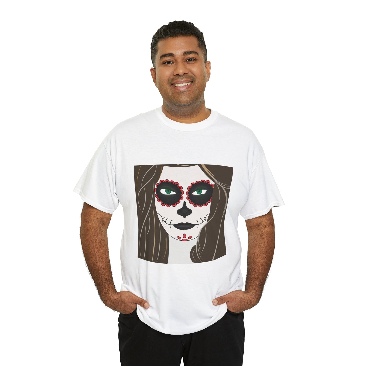 Halloween Day of the Dead 02 - Unisex Heavy Cotton Tee