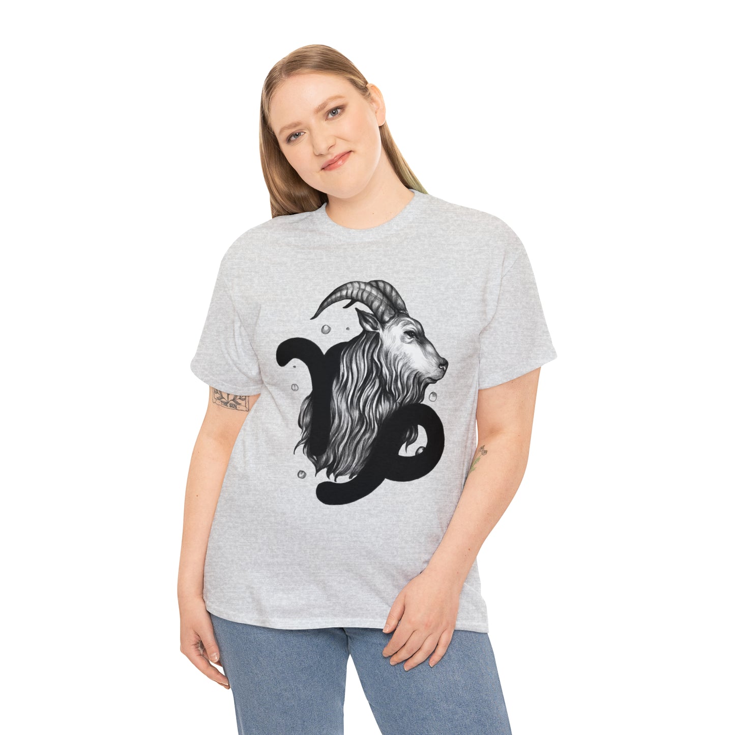 Capricorn Zodiac Sign - Unisex Heavy Cotton Tee