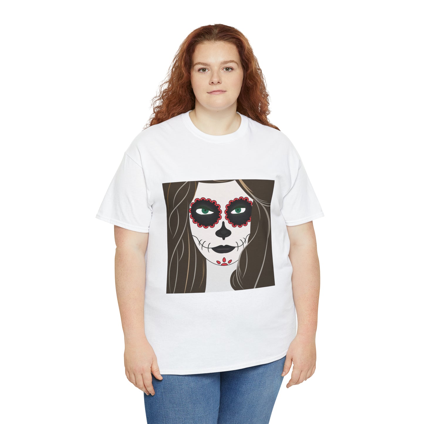 Halloween Day of the Dead 02 - Unisex Heavy Cotton Tee