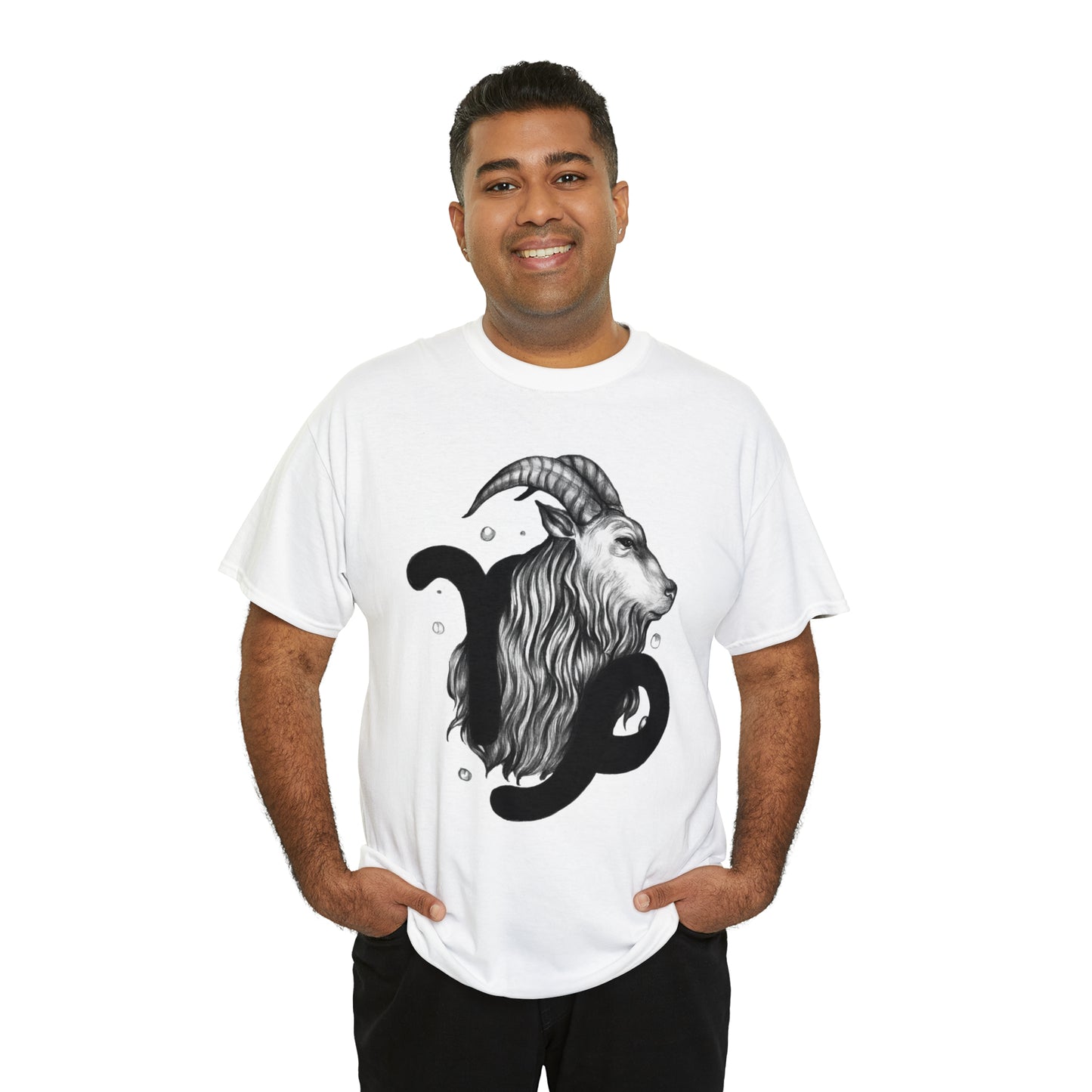 Capricorn Zodiac Sign - Unisex Heavy Cotton Tee