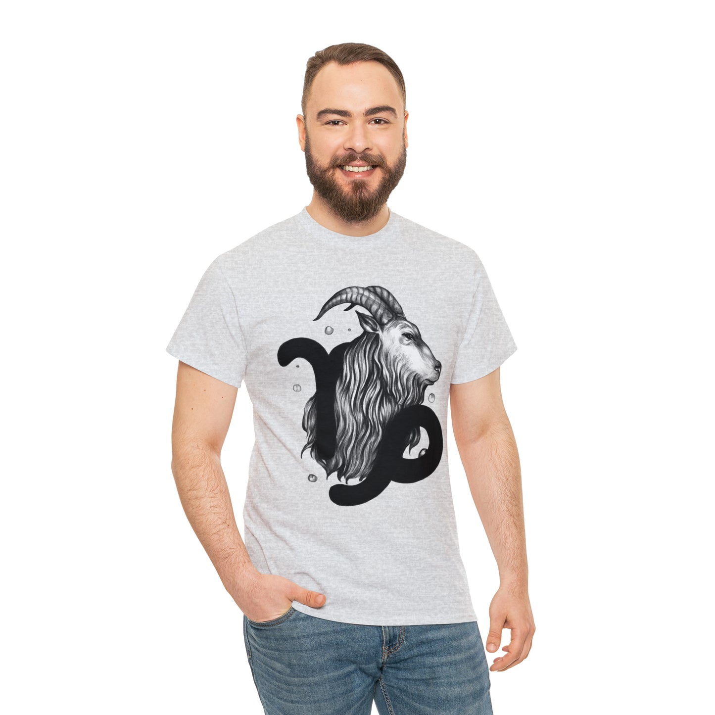 Capricorn Zodiac Sign - Unisex Heavy Cotton Tee