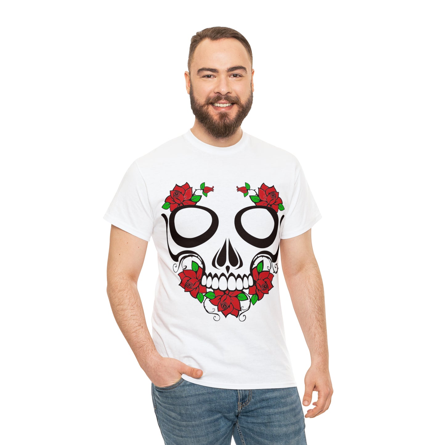 Halloween Day of the Dead 01 - Unisex Heavy Cotton Tee