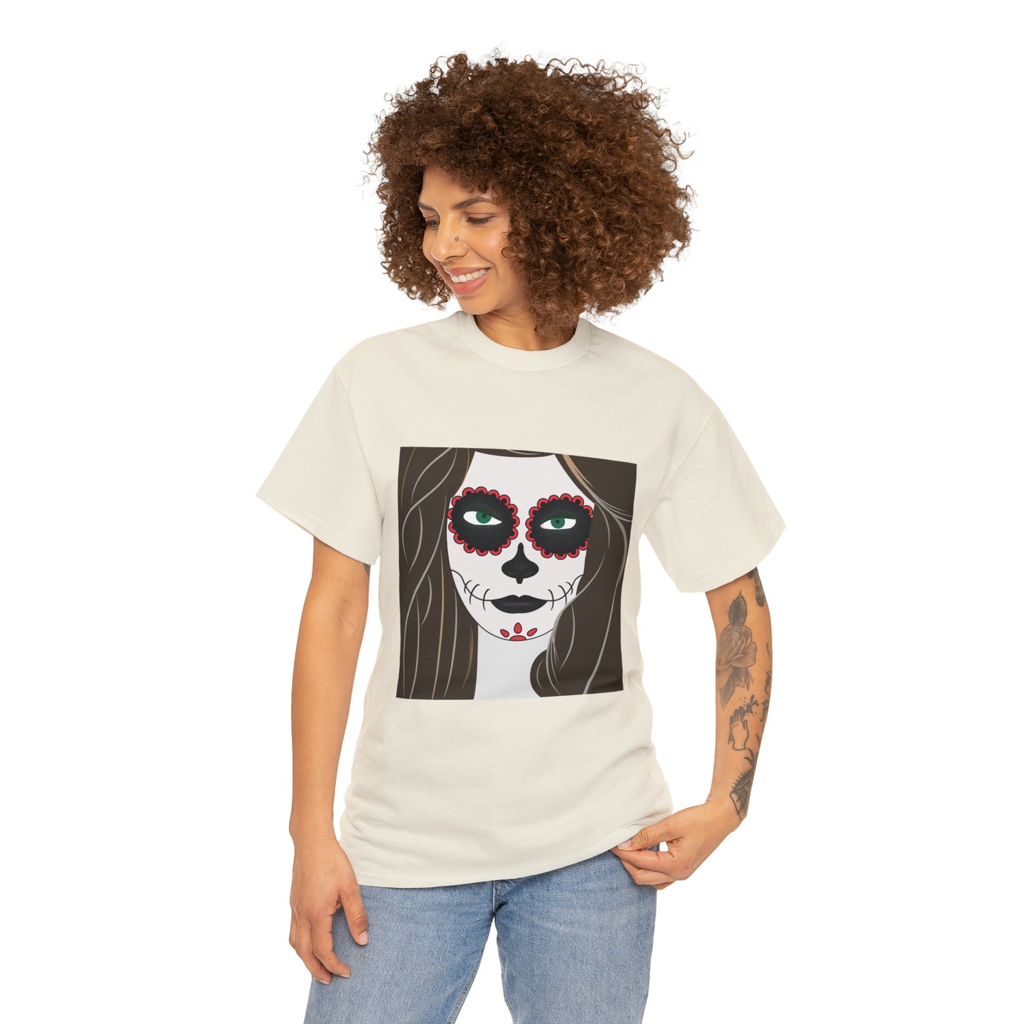 Halloween Day of the Dead 02 - Unisex Heavy Cotton Tee