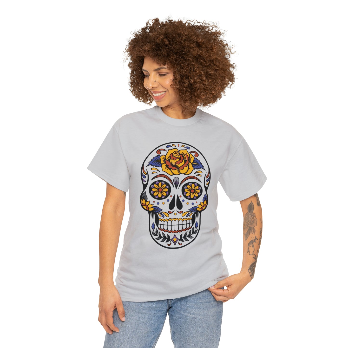 Halloween Day of the Dead 03 - Unisex Heavy Cotton Tee