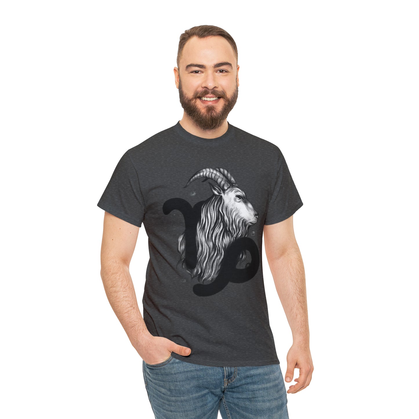 Capricorn Zodiac Sign - Unisex Heavy Cotton Tee