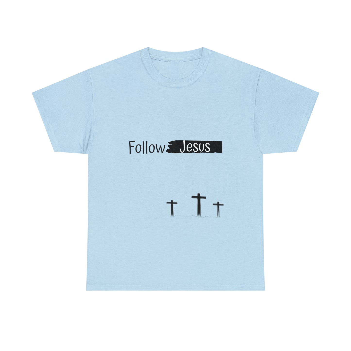 Follow Jesus01 Christian tshirt - Unisex Heavy Cotton Tee