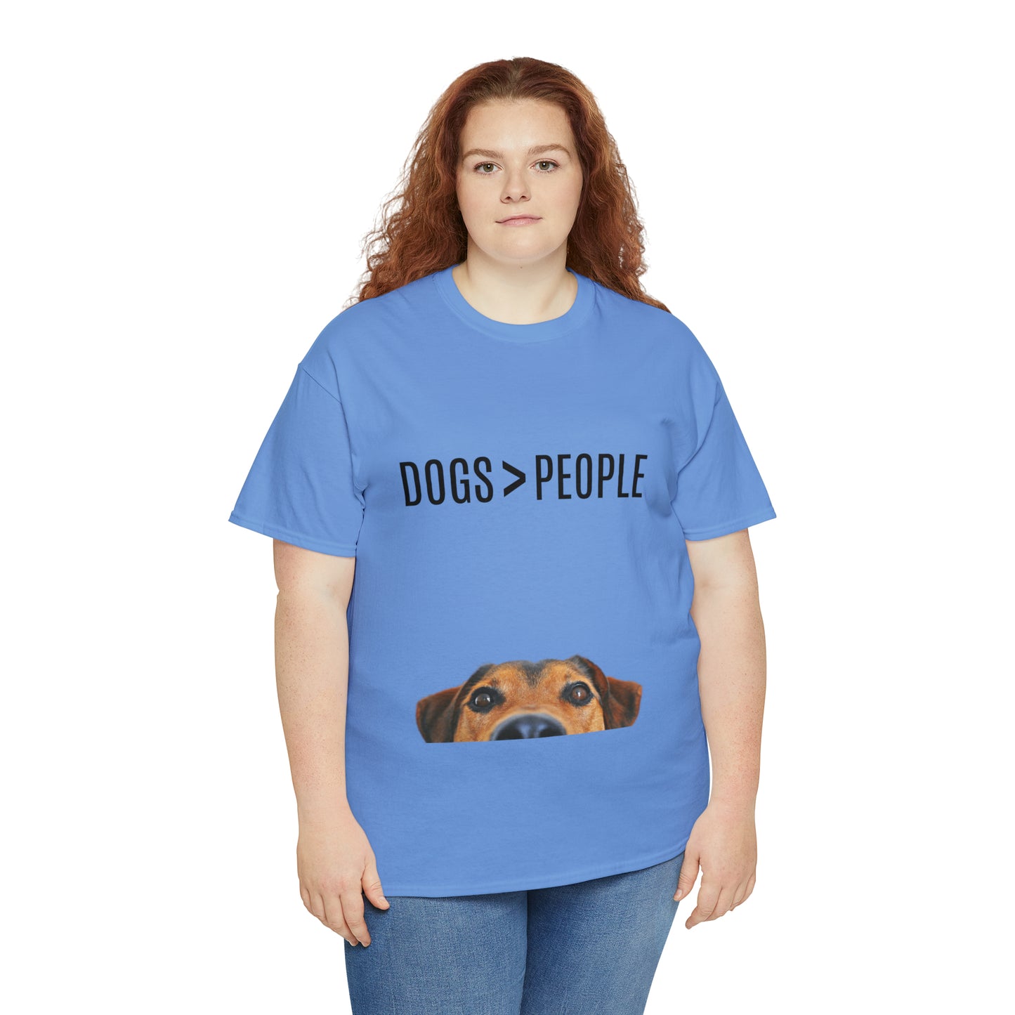 Dogs>People - Unisex Heavy Cotton Tee