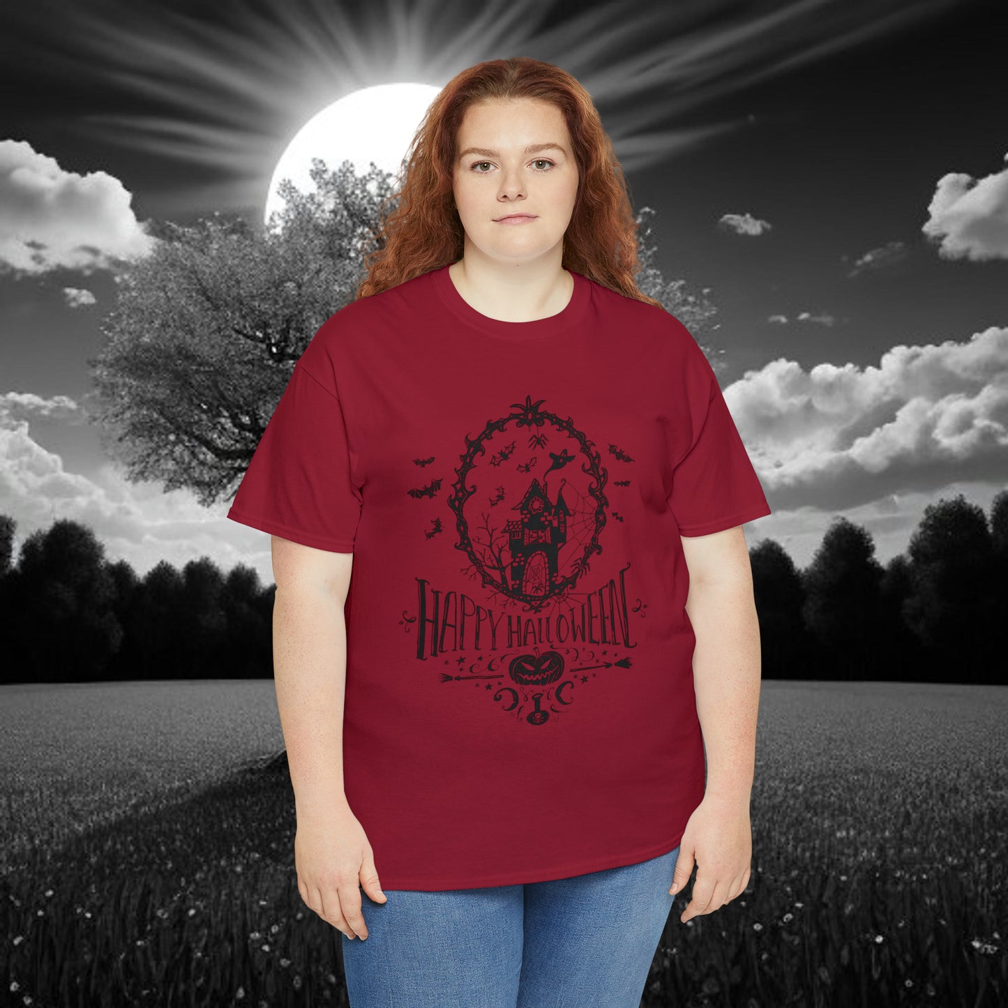 Halloween Happy Halloween - Unisex Heavy Cotton Tee