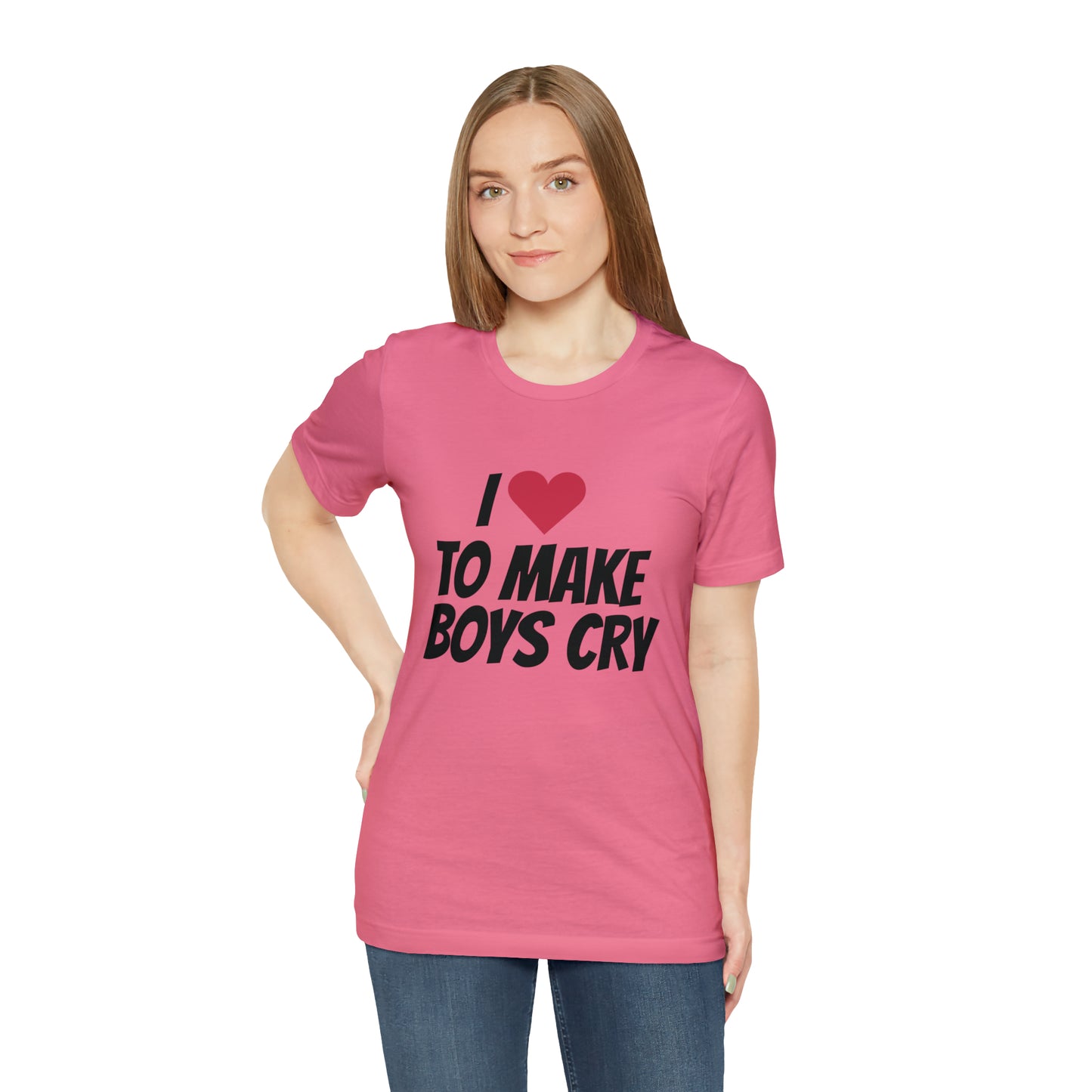 Make Boys Cry - Unisex Jersey Short Sleeve Tee