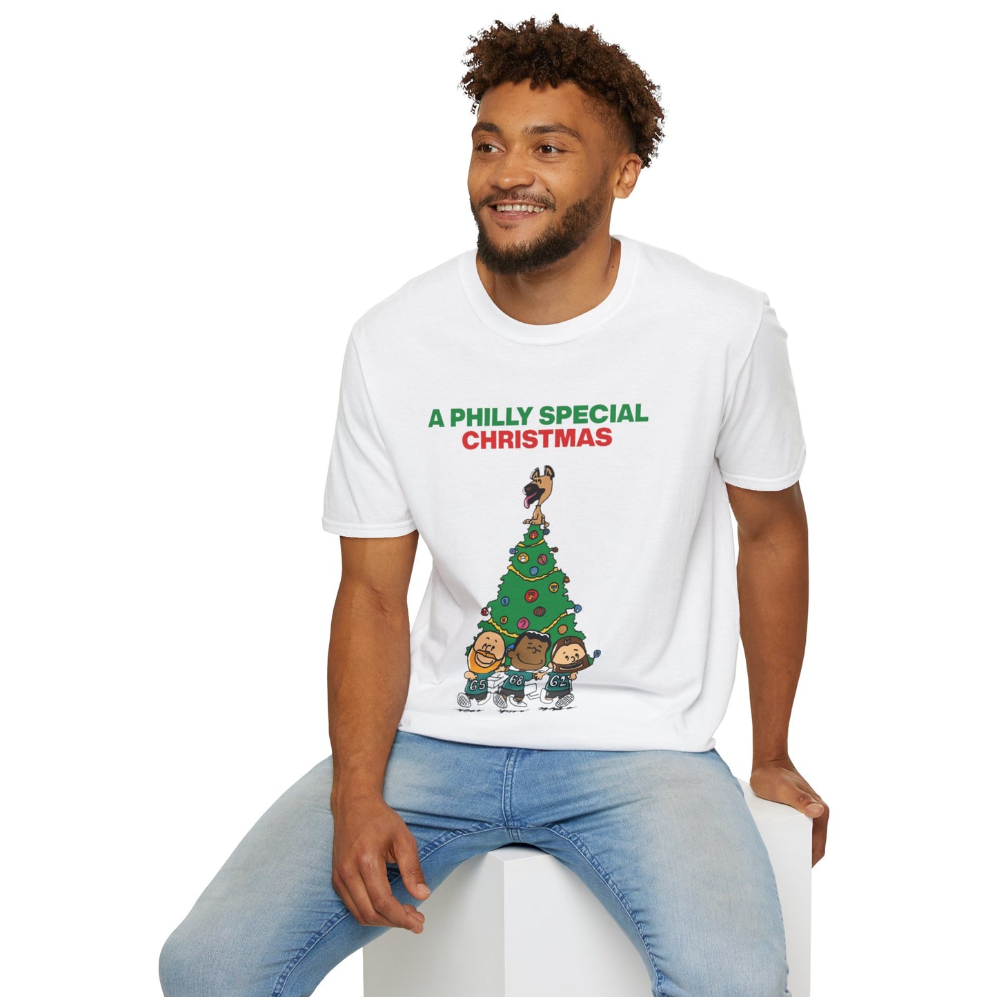 Philadelphia Eagles Christmas - Unisex Softstyle T-Shirt