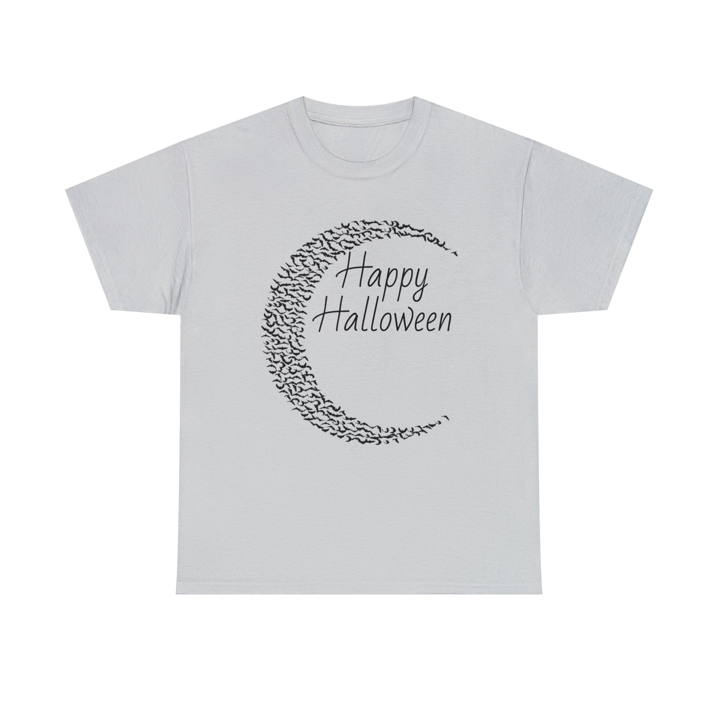 Halloween Moon Bats - Unisex Heavy Cotton Tee