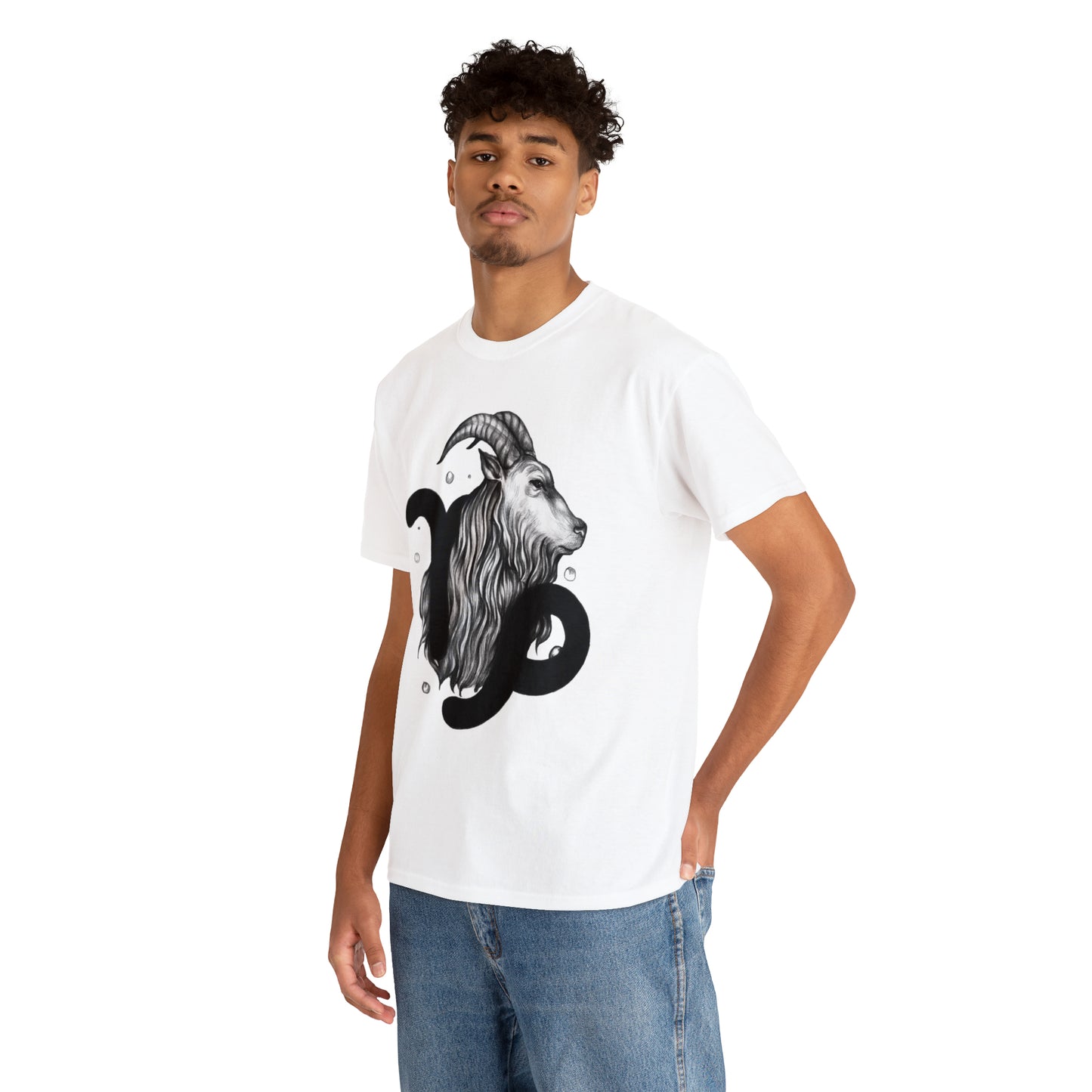 Capricorn Zodiac Sign - Unisex Heavy Cotton Tee