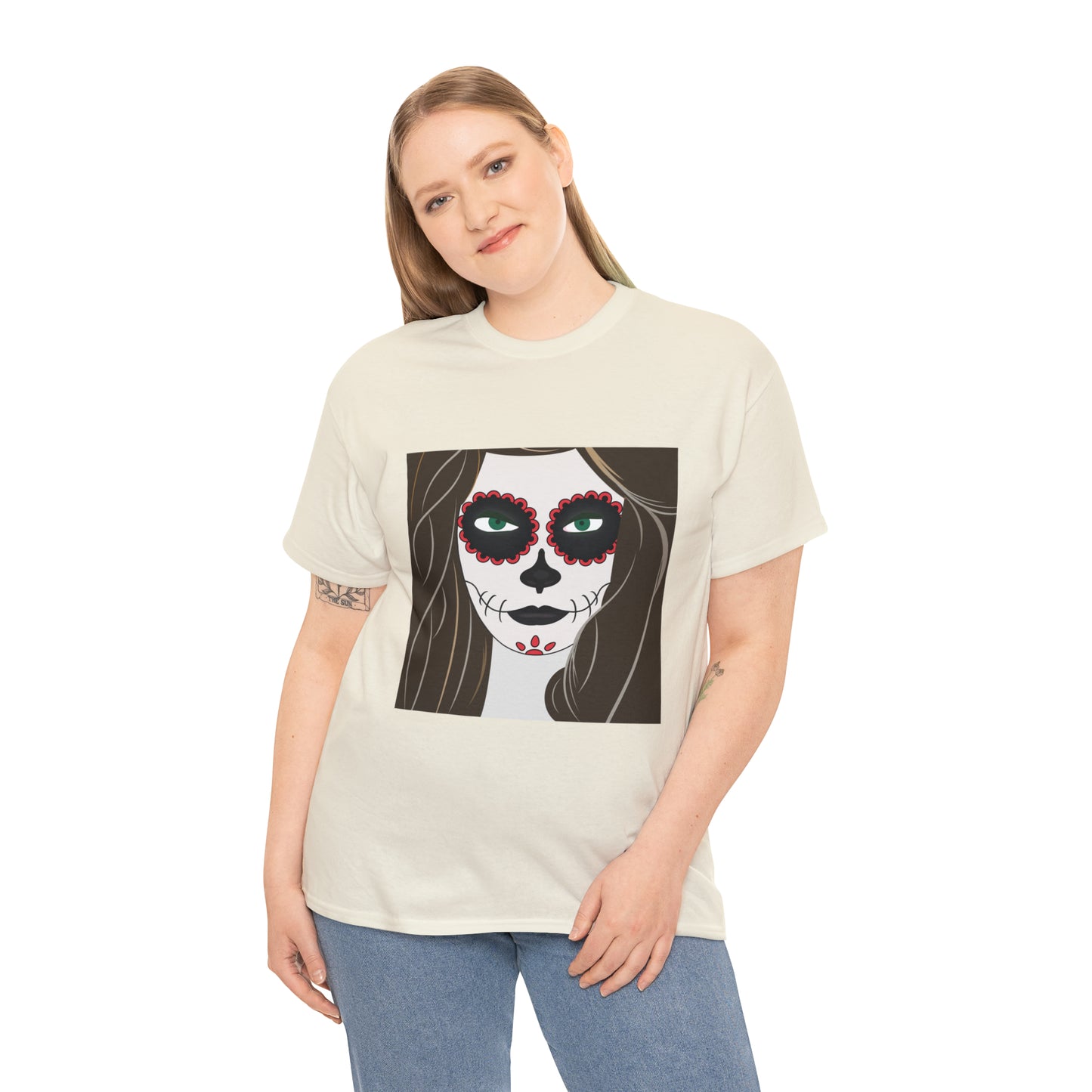Halloween Day of the Dead 02 - Unisex Heavy Cotton Tee
