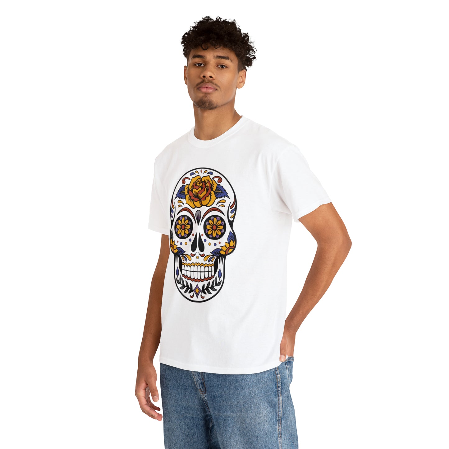 Halloween Day of the Dead 03 - Unisex Heavy Cotton Tee