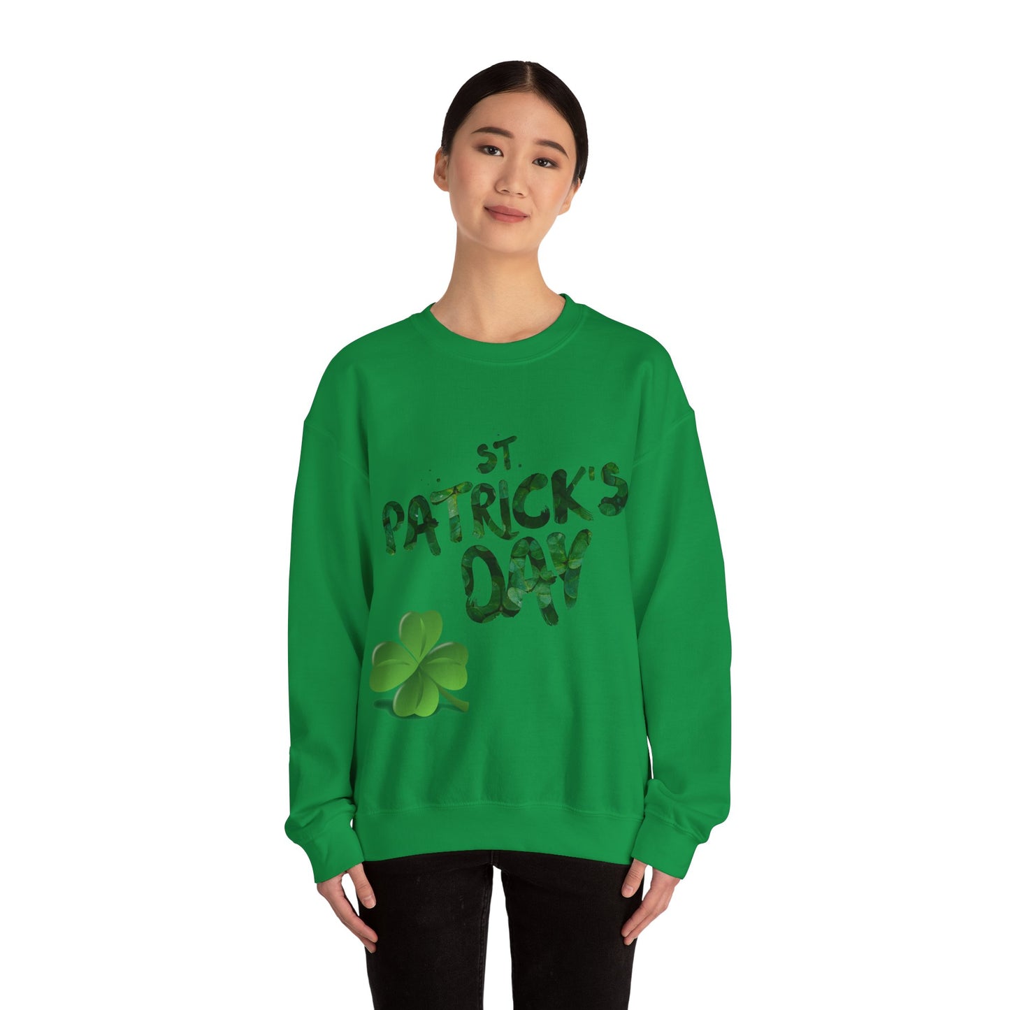 St. Patricks Day - 4 Leaf Clover Lucky Unisex Heavy Sweatshirt