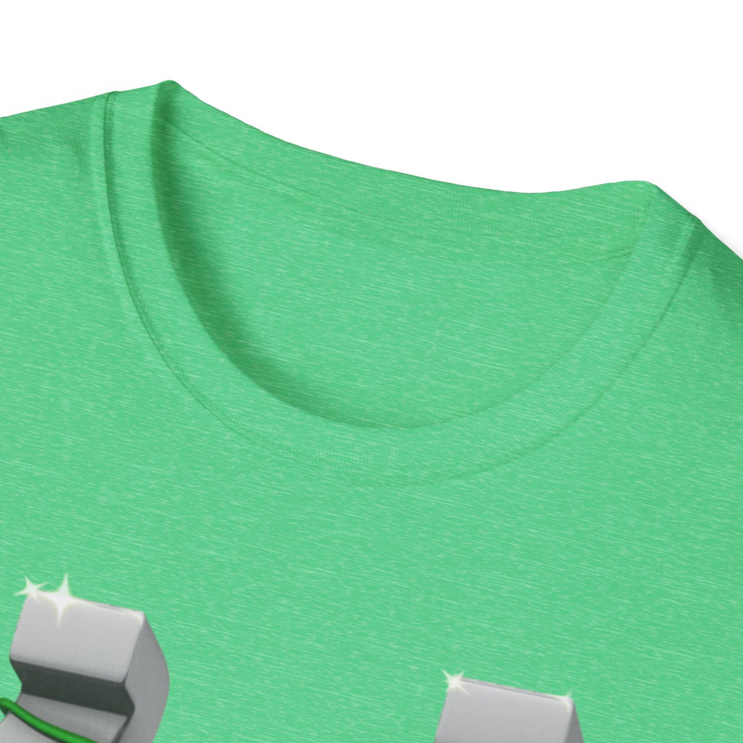 St. Patricks Day Horseshoe Clover - Soft-Style T-shirt
