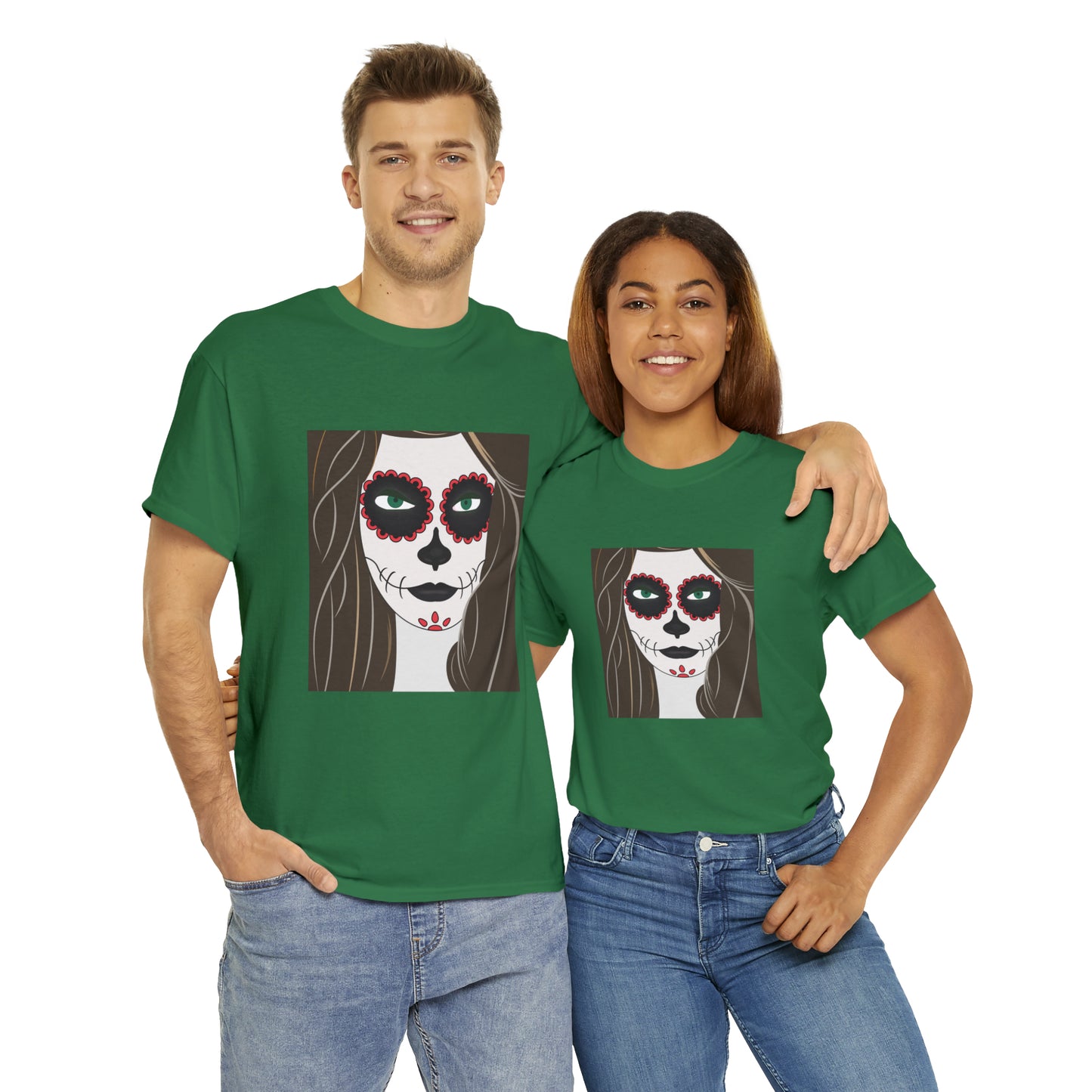 Halloween Day of the Dead 02 - Unisex Heavy Cotton Tee