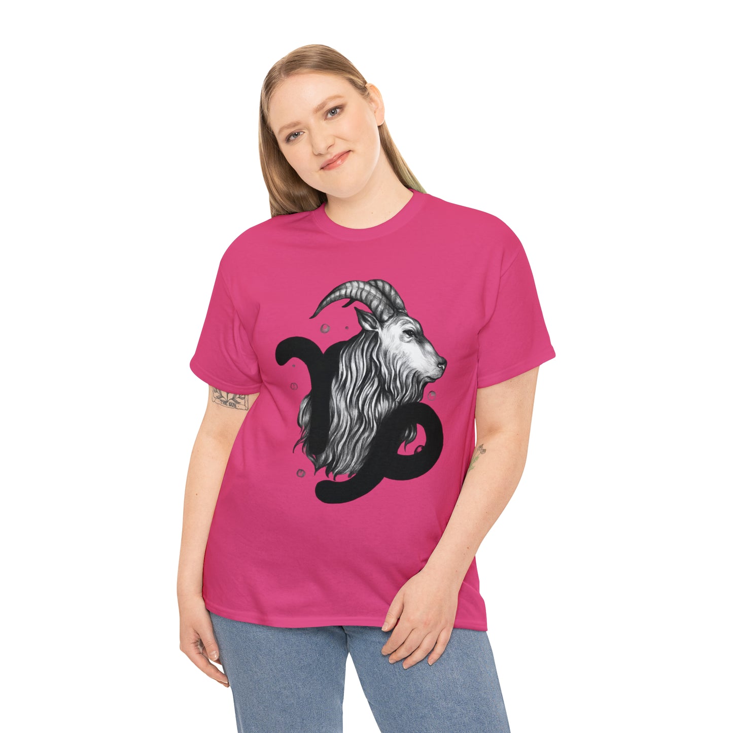 Capricorn Zodiac Sign - Unisex Heavy Cotton Tee