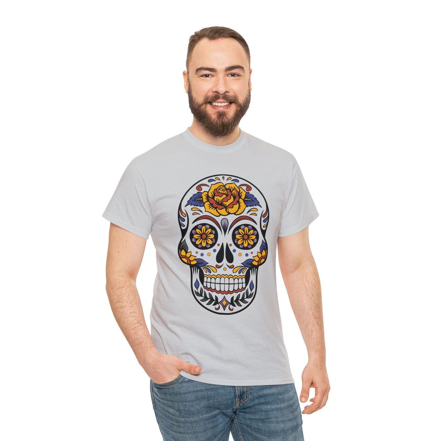 Halloween Day of the Dead 03 - Unisex Heavy Cotton Tee