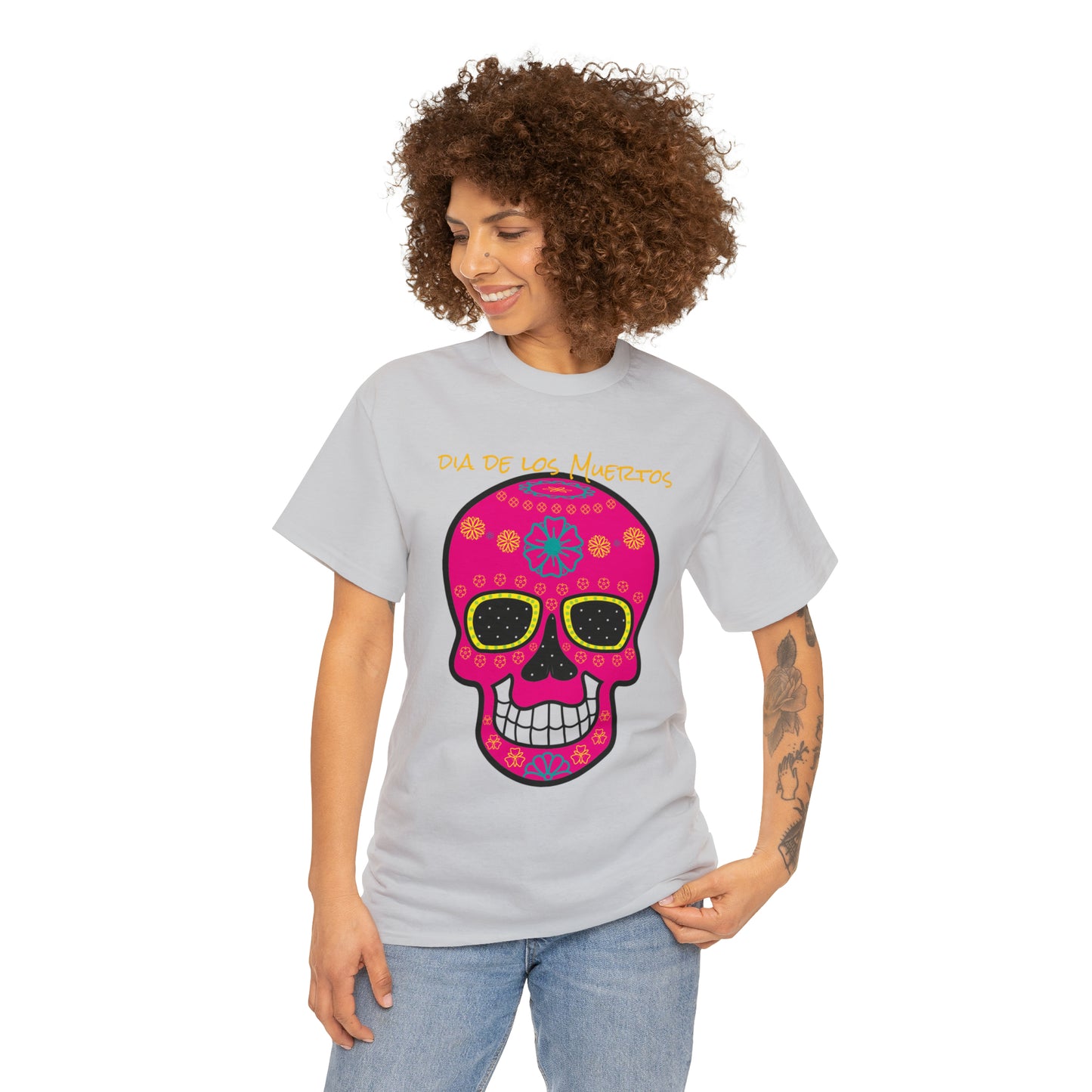 Halloween Day of the dead 0030 - Unisex Heavy Cotton Tee