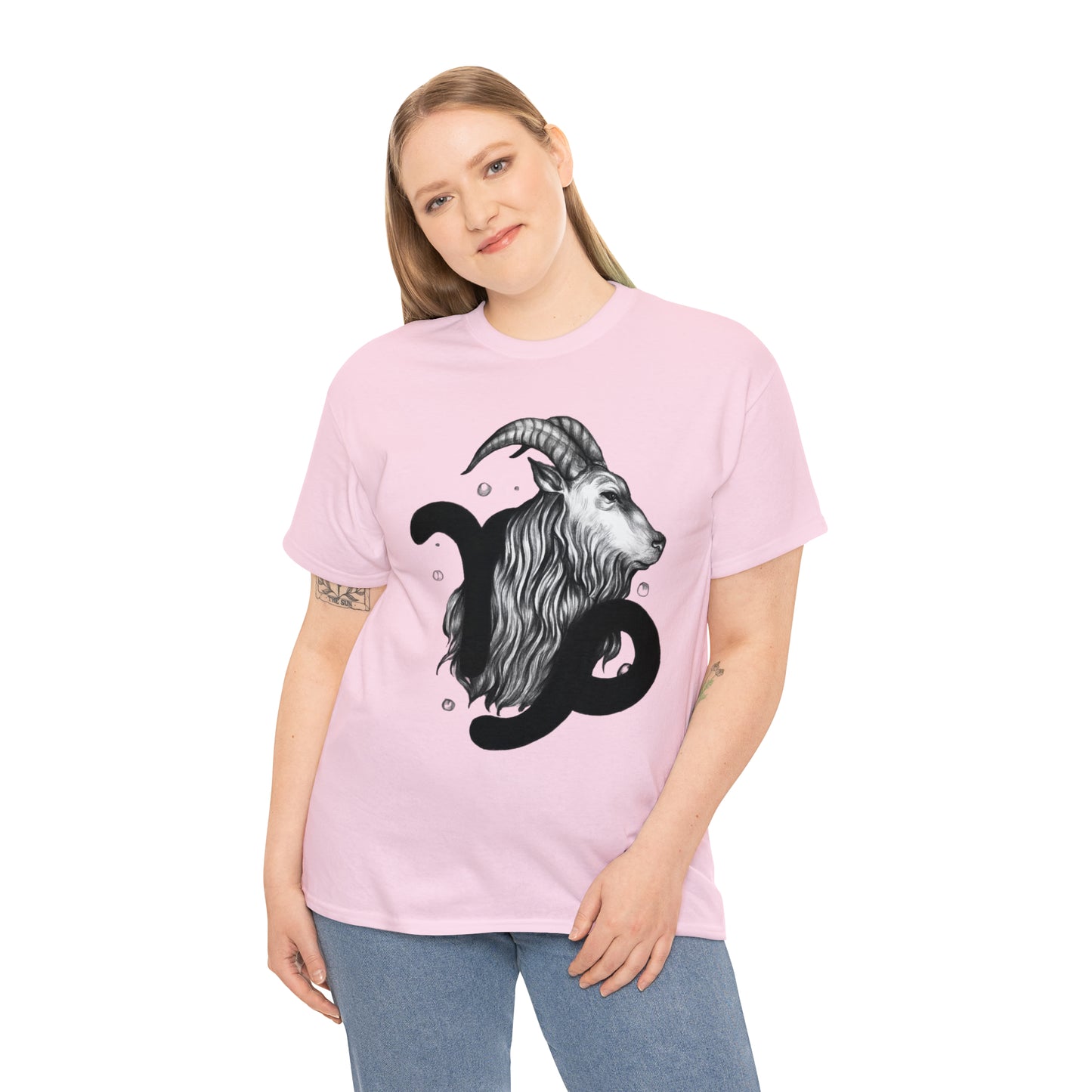 Capricorn Zodiac Sign - Unisex Heavy Cotton Tee