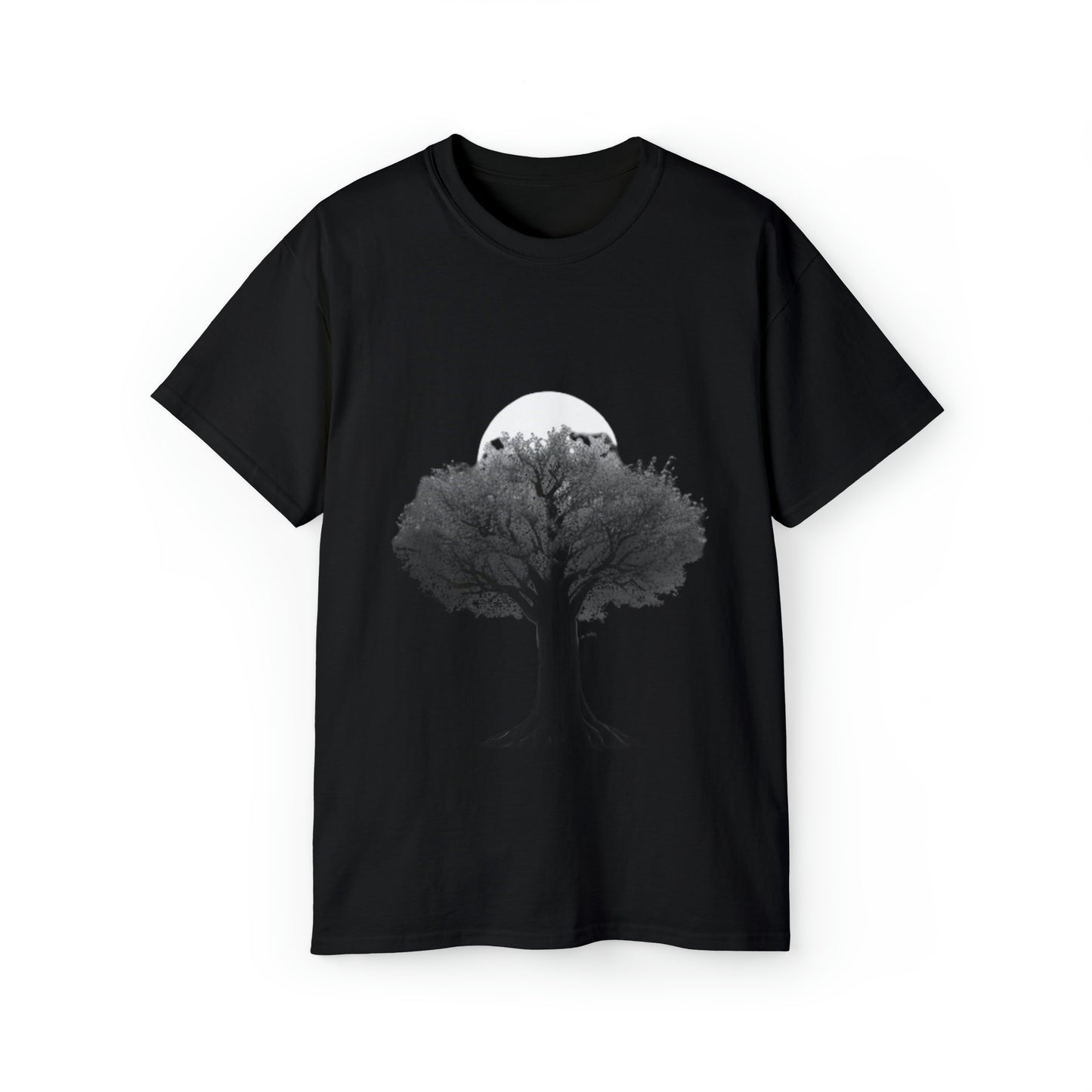 Halloween Scary Tree and Moon - Unisex Ultra Cotton Tee