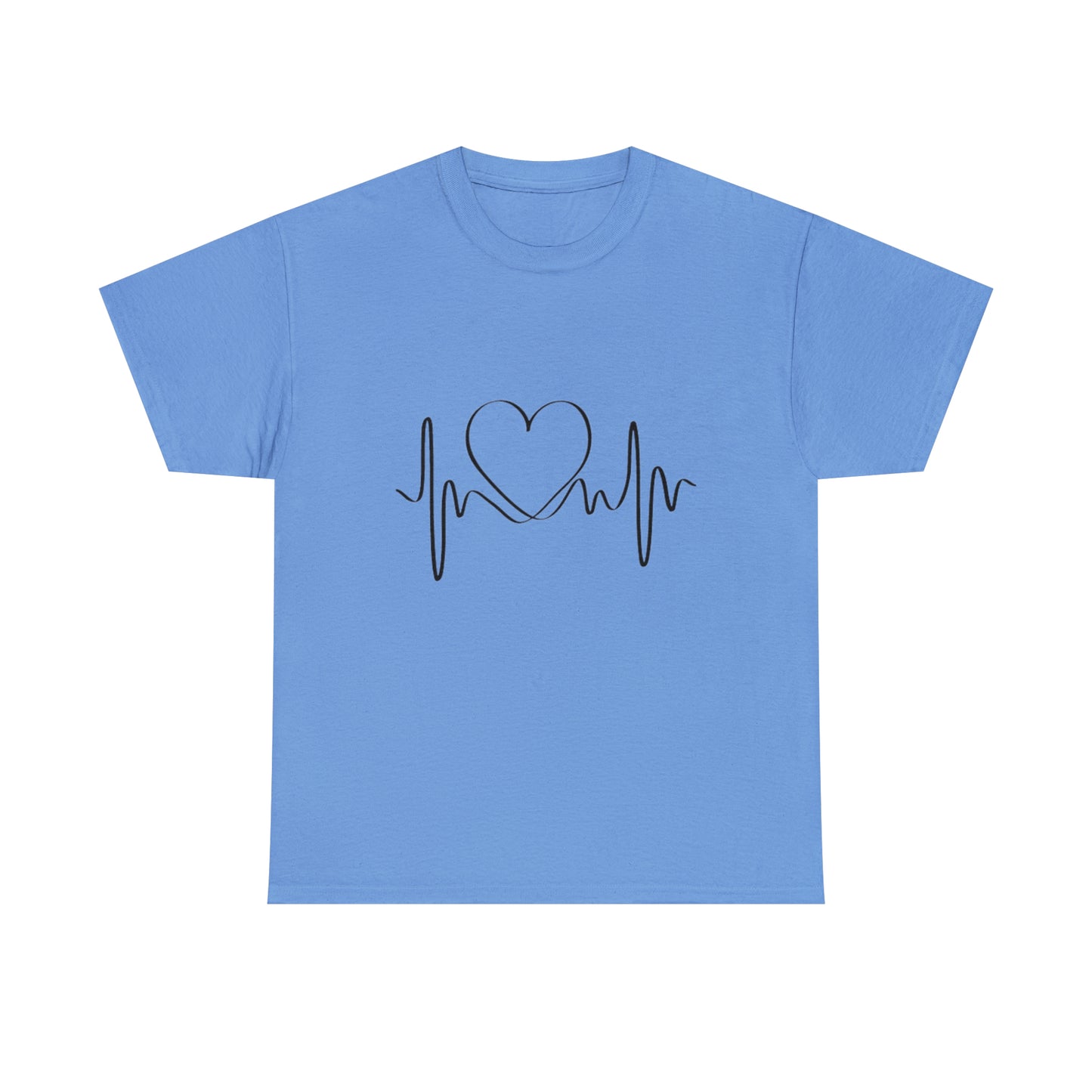 Halloween Scary Heart lines - Unisex Heavy Cotton Tee