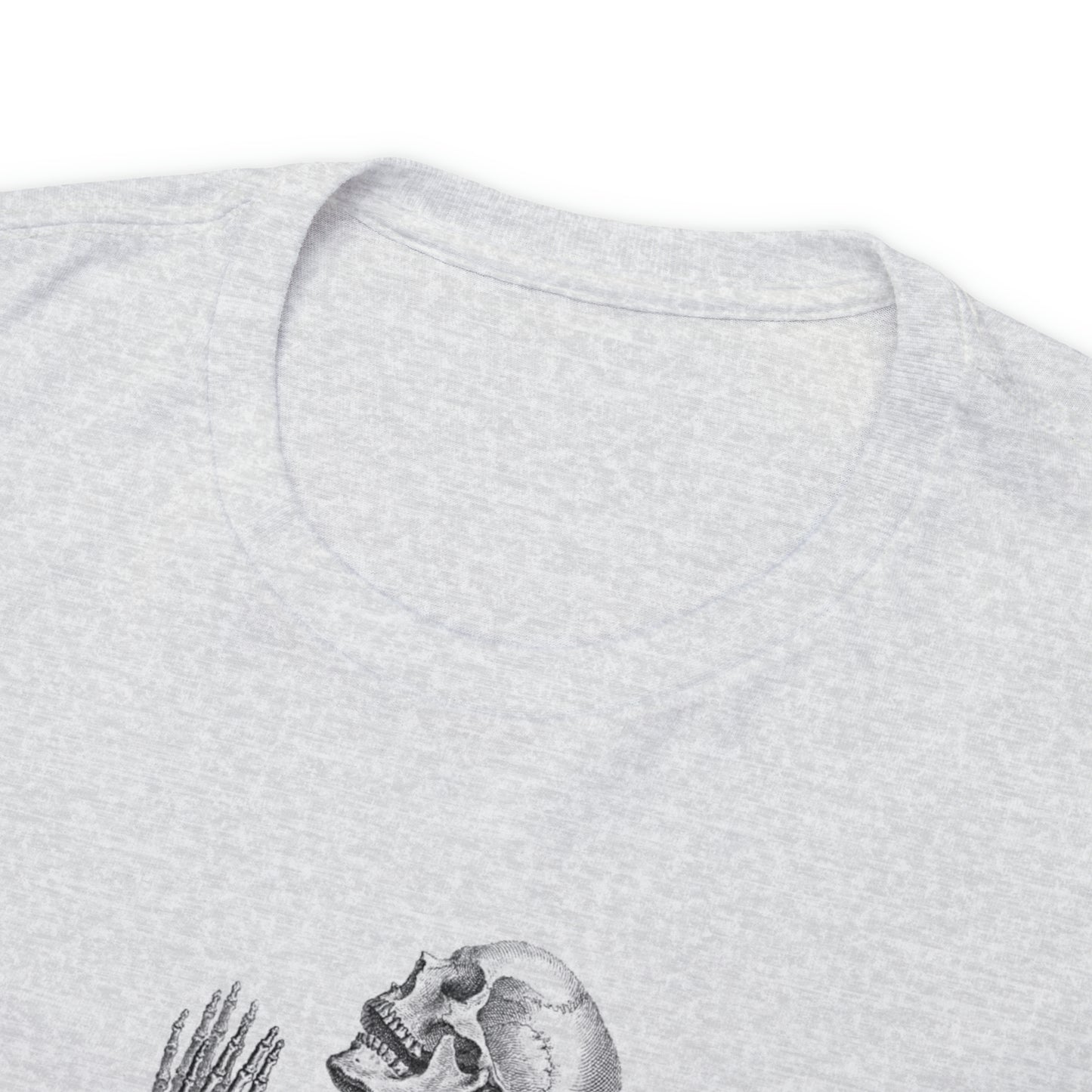 Halloween Praying Skeleton - Unisex Heavy Cotton Tee