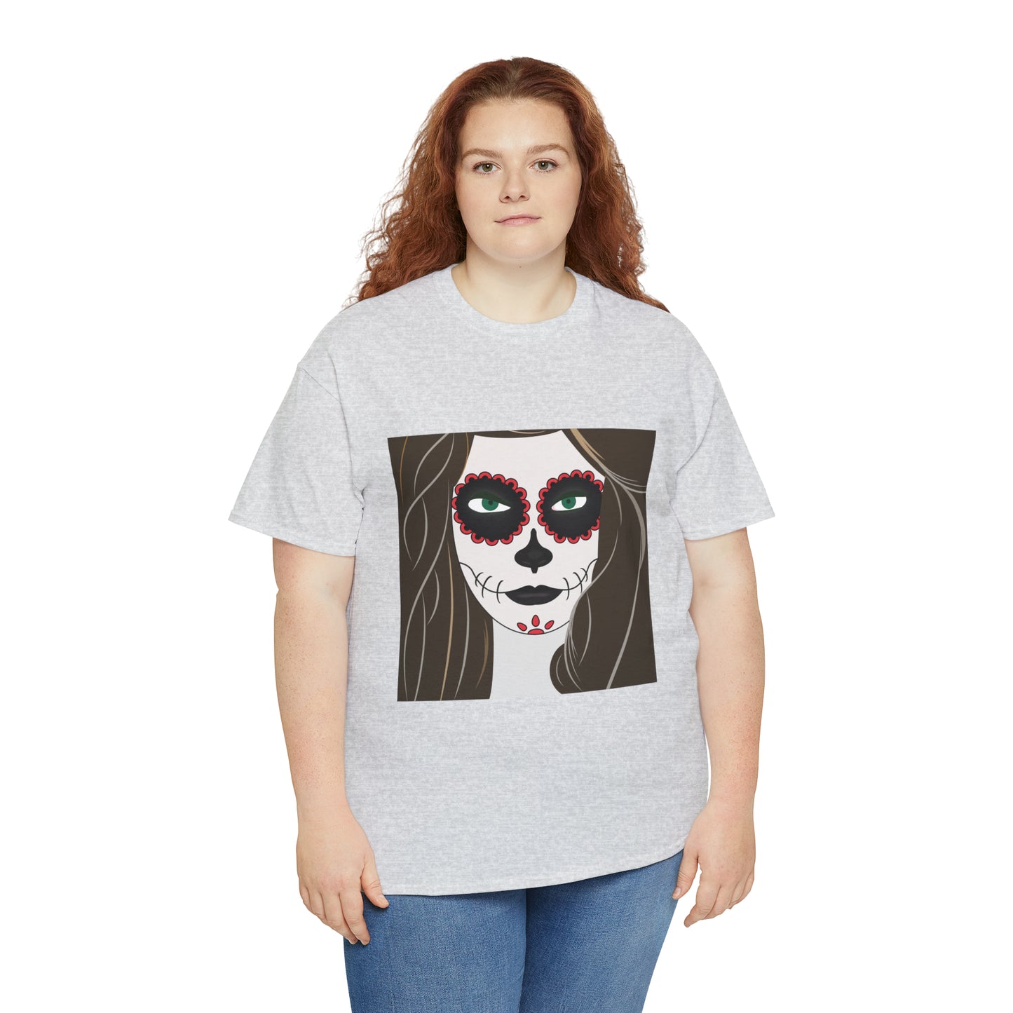 Halloween Day of the Dead 02 - Unisex Heavy Cotton Tee