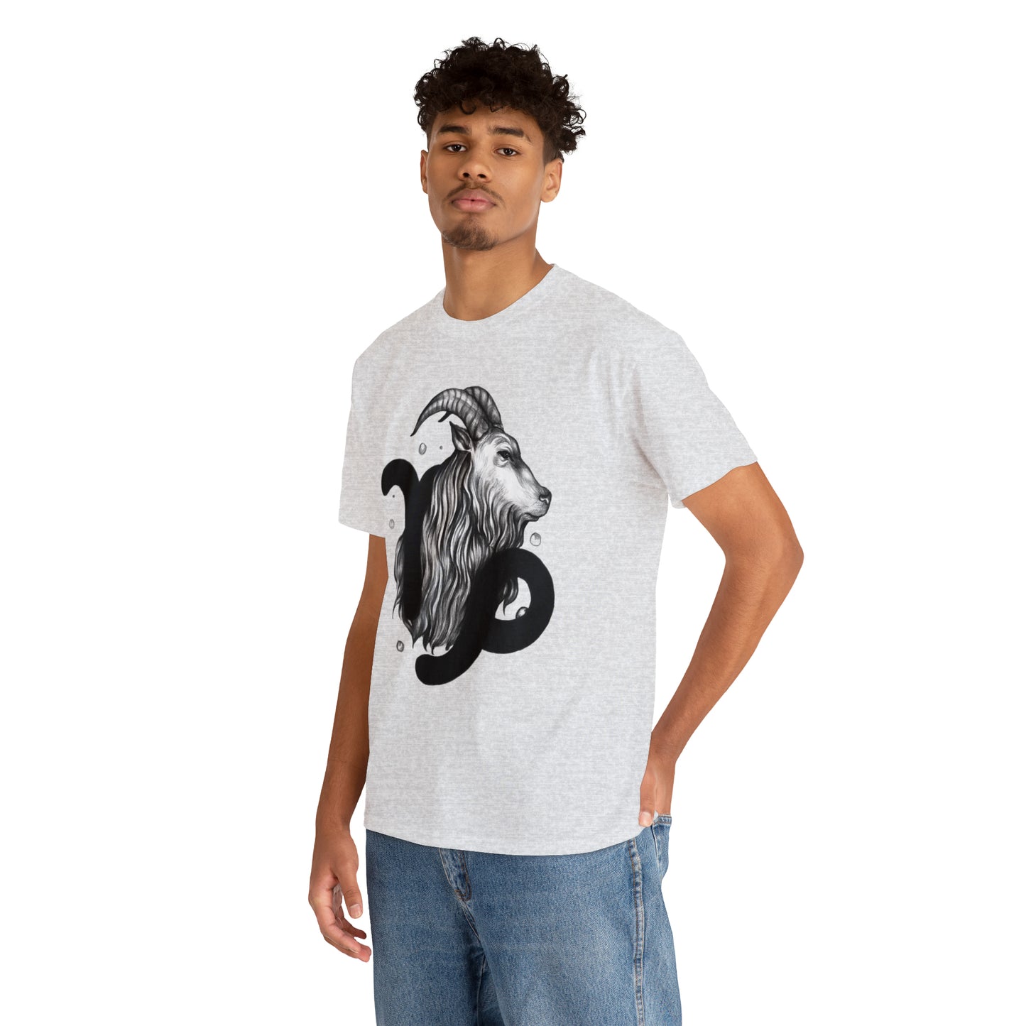 Capricorn Zodiac Sign - Unisex Heavy Cotton Tee